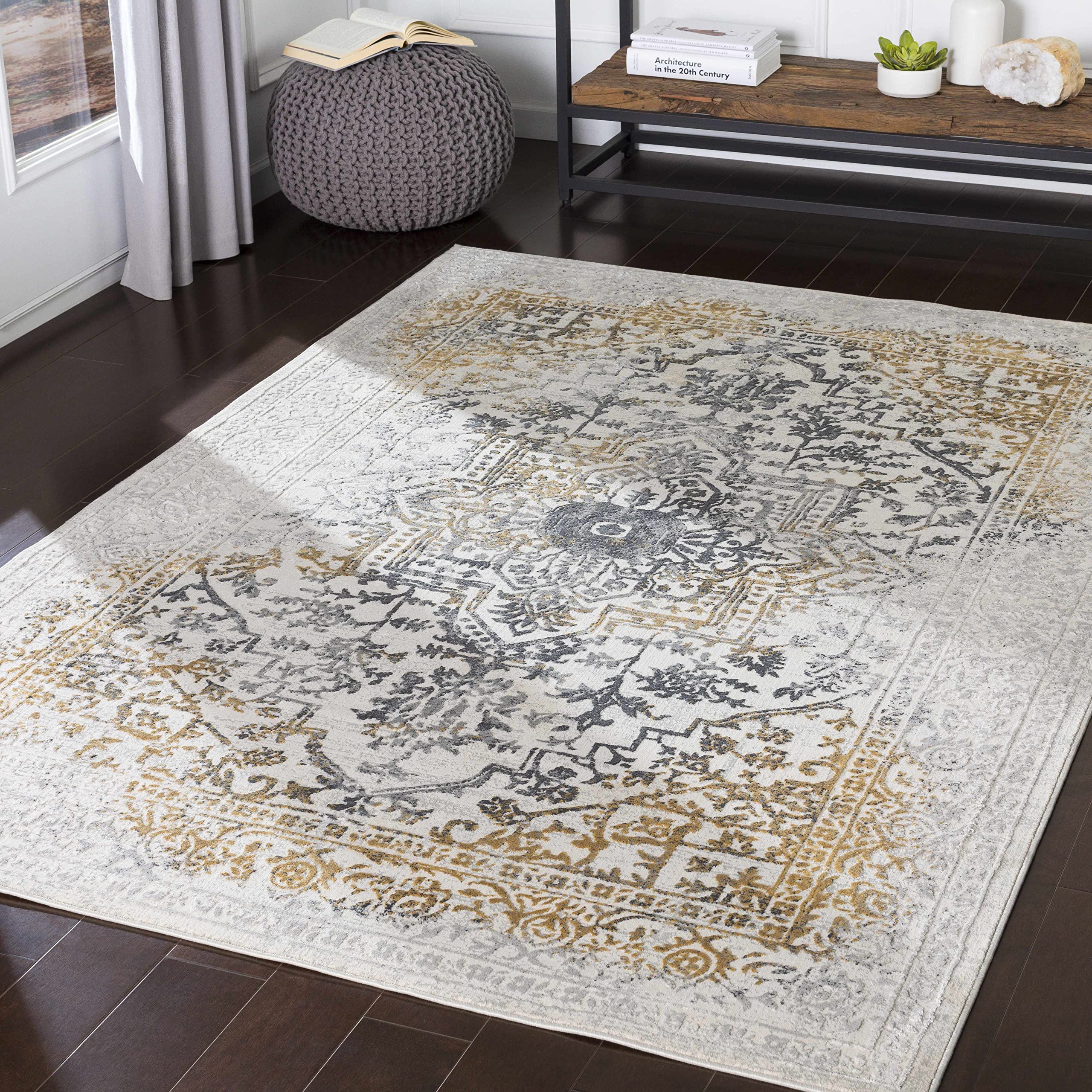 Hauteloom Morriston Traditional Gray Area Rug 2'7