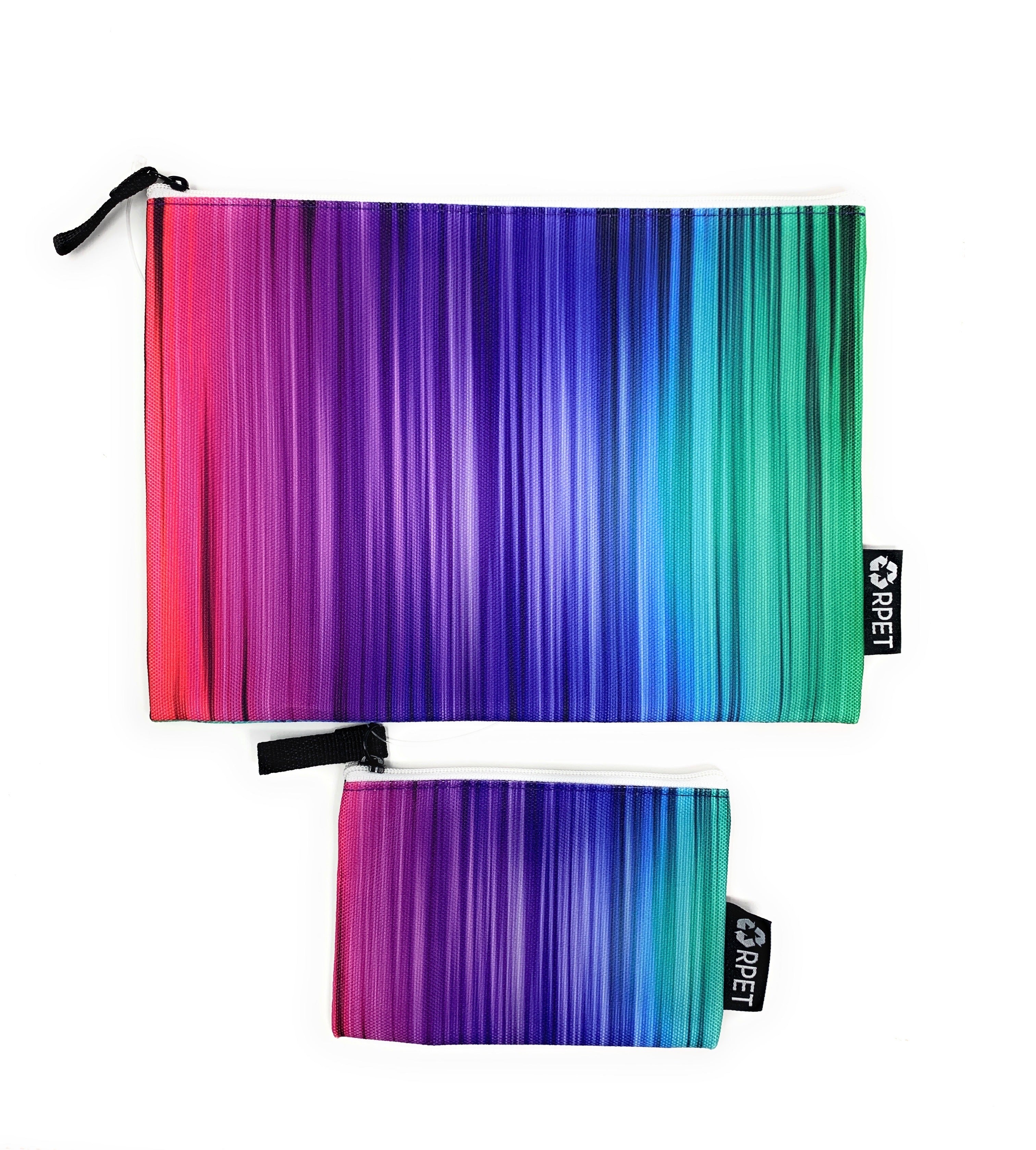 2-Piece Travel Makeup Bag Set - Waterproof Cosmetic Organizer & Toiletry Pouch for Women | Perfect for Airplane Carry-On, Gym, Vacation & Daily Essentials Storage