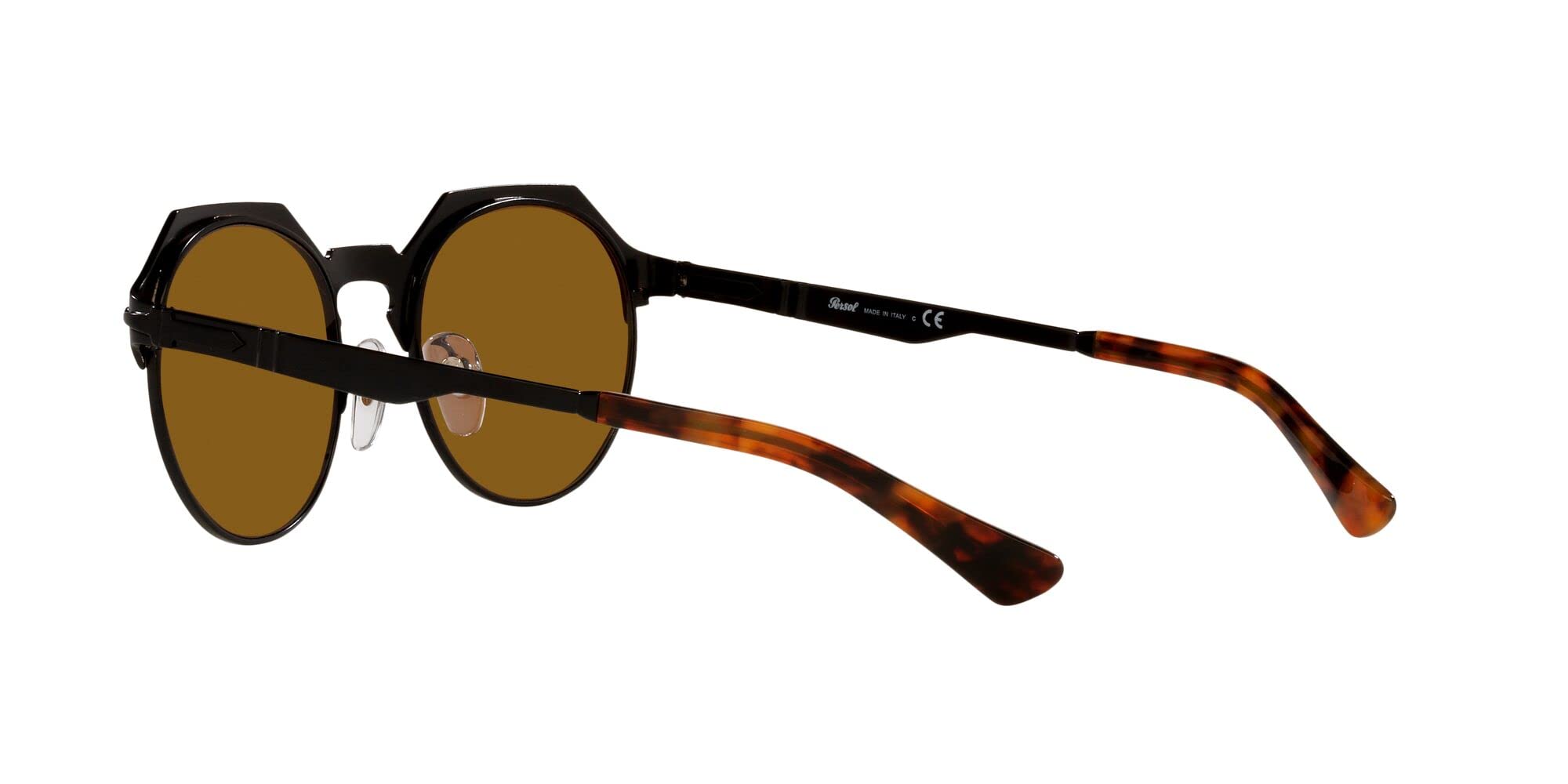 Persol PO2488S Hexagonal Sunglasses for Men & Women - Polarized UV Protection - Classic Italian Design - Perfect for Driving, Travel & Outdoor Activities