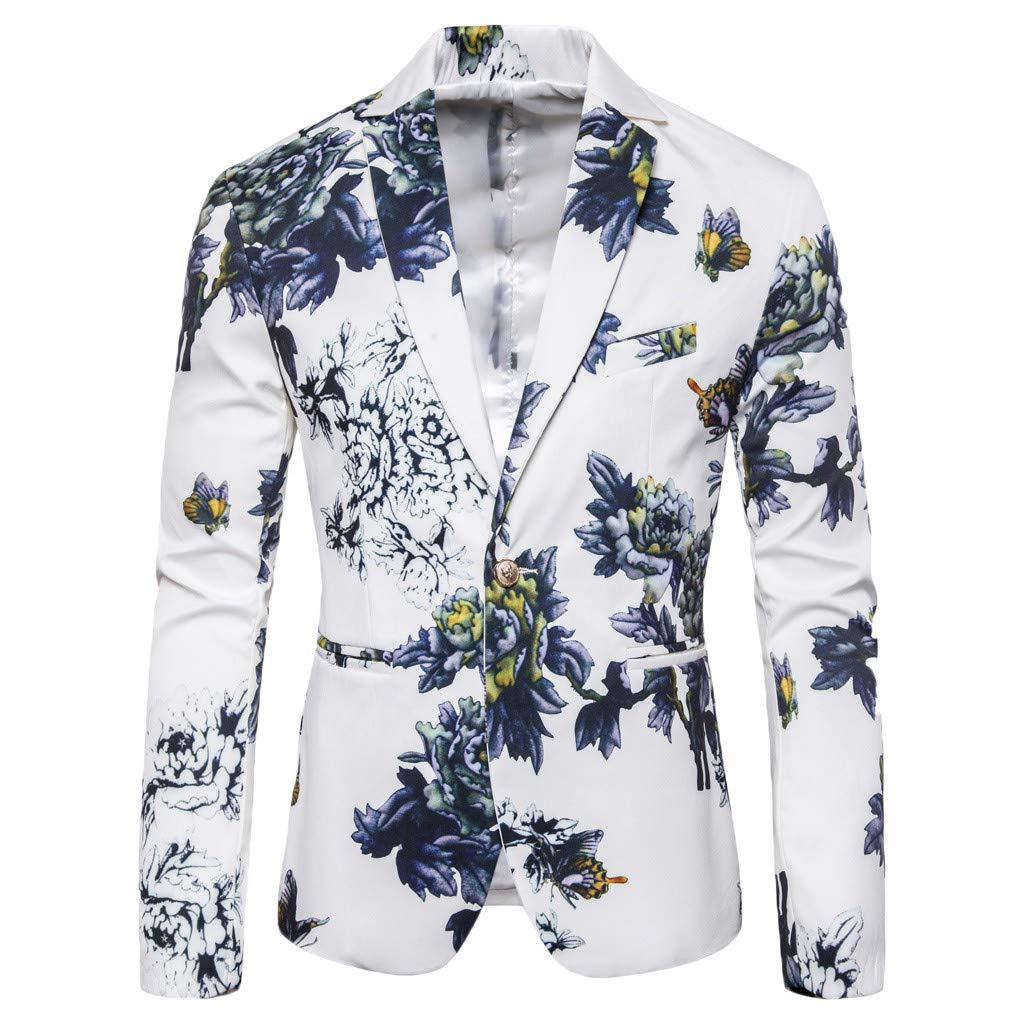 Men's Stylish Slim Fit Suit Jacket - Wedding, Business, Party & Casual Wear - Formal Blazer Coat for Office, Events & Outings