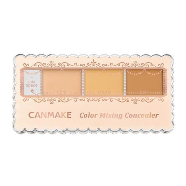Canmake Color Mixing Concealer Light Beige SPF50 PA+++ 3.9g - Brightening & Covering Dark Circles for Flawless Makeup | Perfect for Daily Use & Touch-Ups