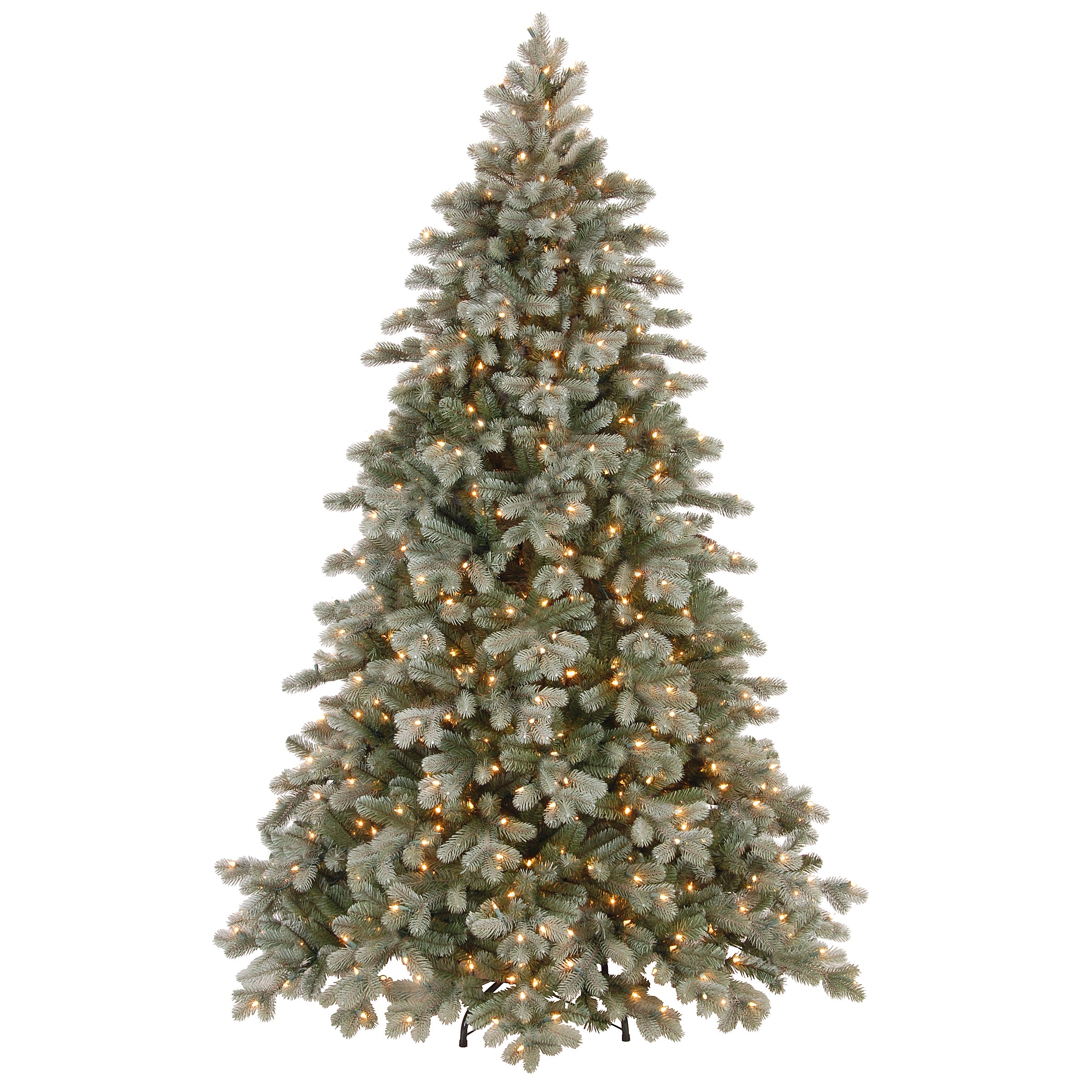 7.5 ft Pre-Lit Artificial Christmas Tree - Colorado Spruce Frosted with Clear Lights for Holiday Home Decor, Party & Festive Celebrations