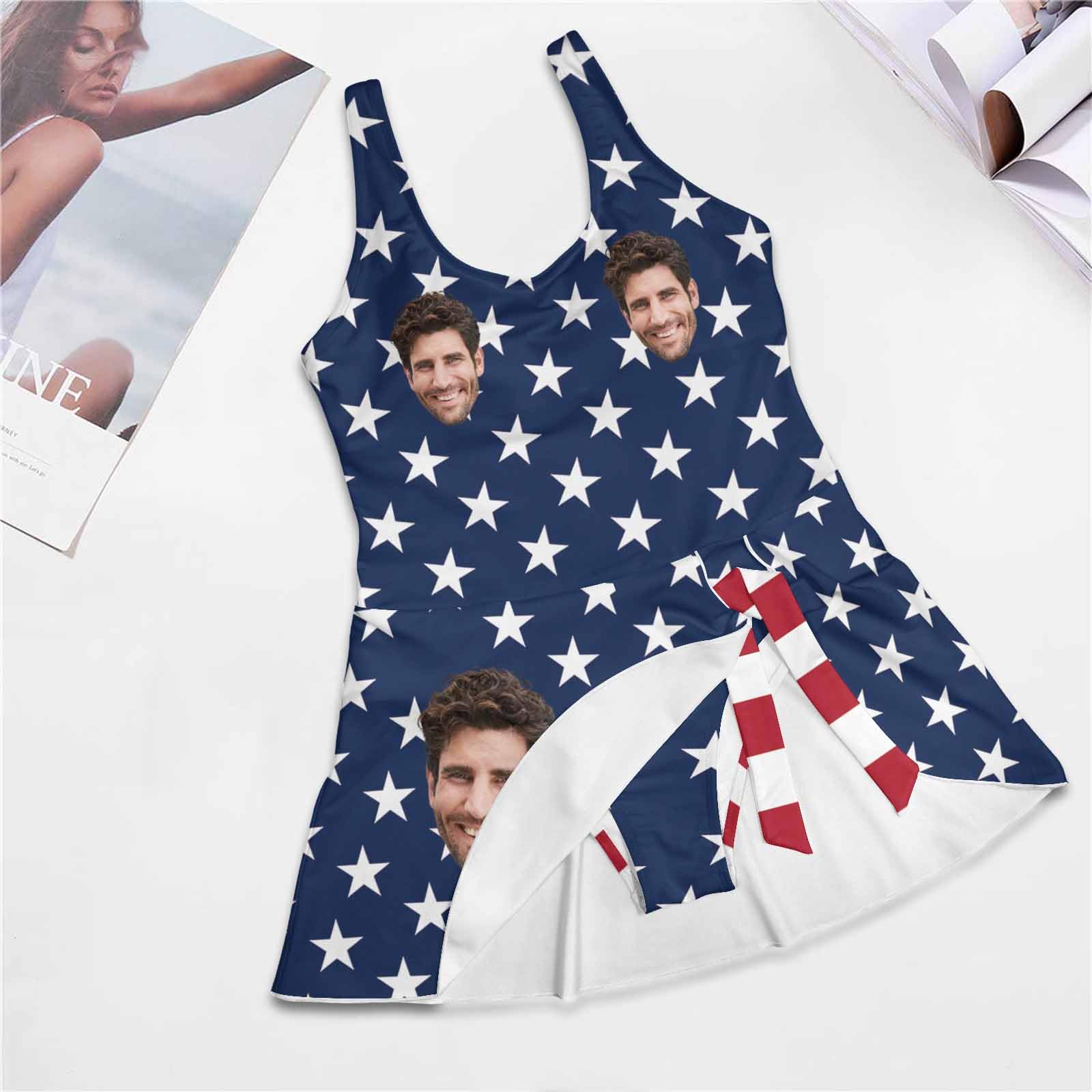 Custom Photo Swimsuits for Women - Personalized Face Bikini Set with Your Picture | DIYKST Women's Swimwear for Beach, Pool & Vacation