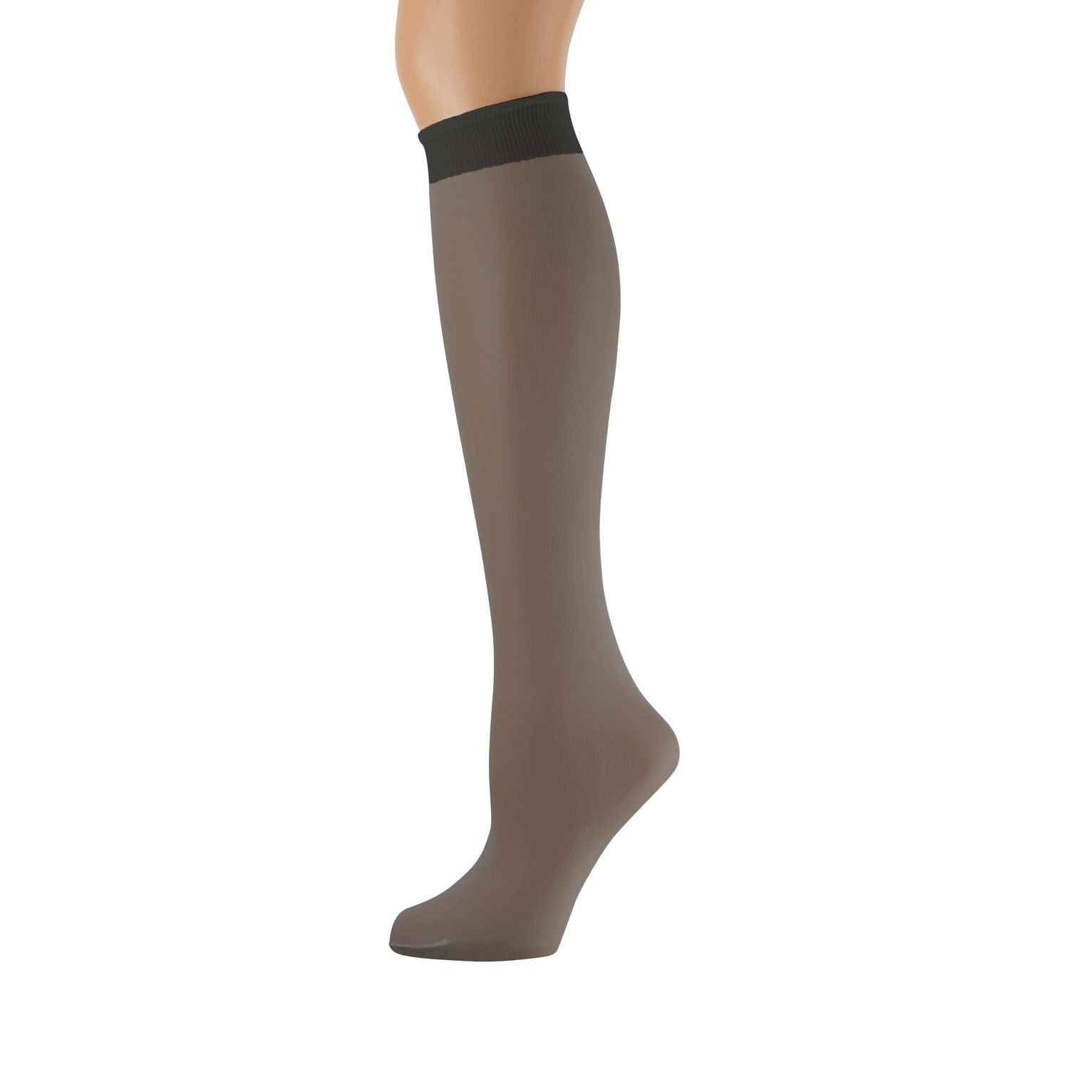 Yacht & Smith 12 Pairs Women's Sheer Trouser Socks - 20 Denier Knee High Dress Socks for Work, Office & Formal Occasions