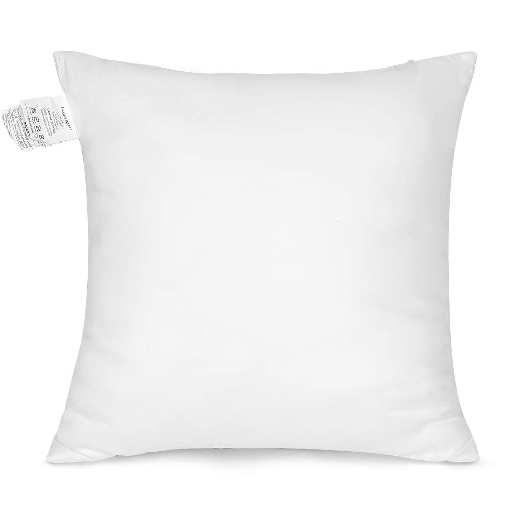 OTOSTAR 18x18 Inch Square Throw Pillow Inserts, Set of 4 - Premium Couch, Sofa & Bed Cushion Stuffer - Soft White Decorative Pillow Forms for Living Room, Bedroom & Home Decor