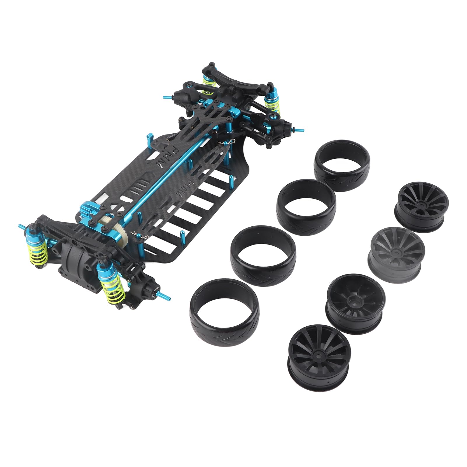 Tbest RC Wheelbase Frame Kit - Carbon Fiber Metal Chassis Beam for TT01/TT01E 1/10 Scale RC Car Model | Durable Off-Road Racing & Drift Upgrade Parts | Compatible with Associated Chassis | Perfect for Competitive Racing & DIY RC Enthusiasts