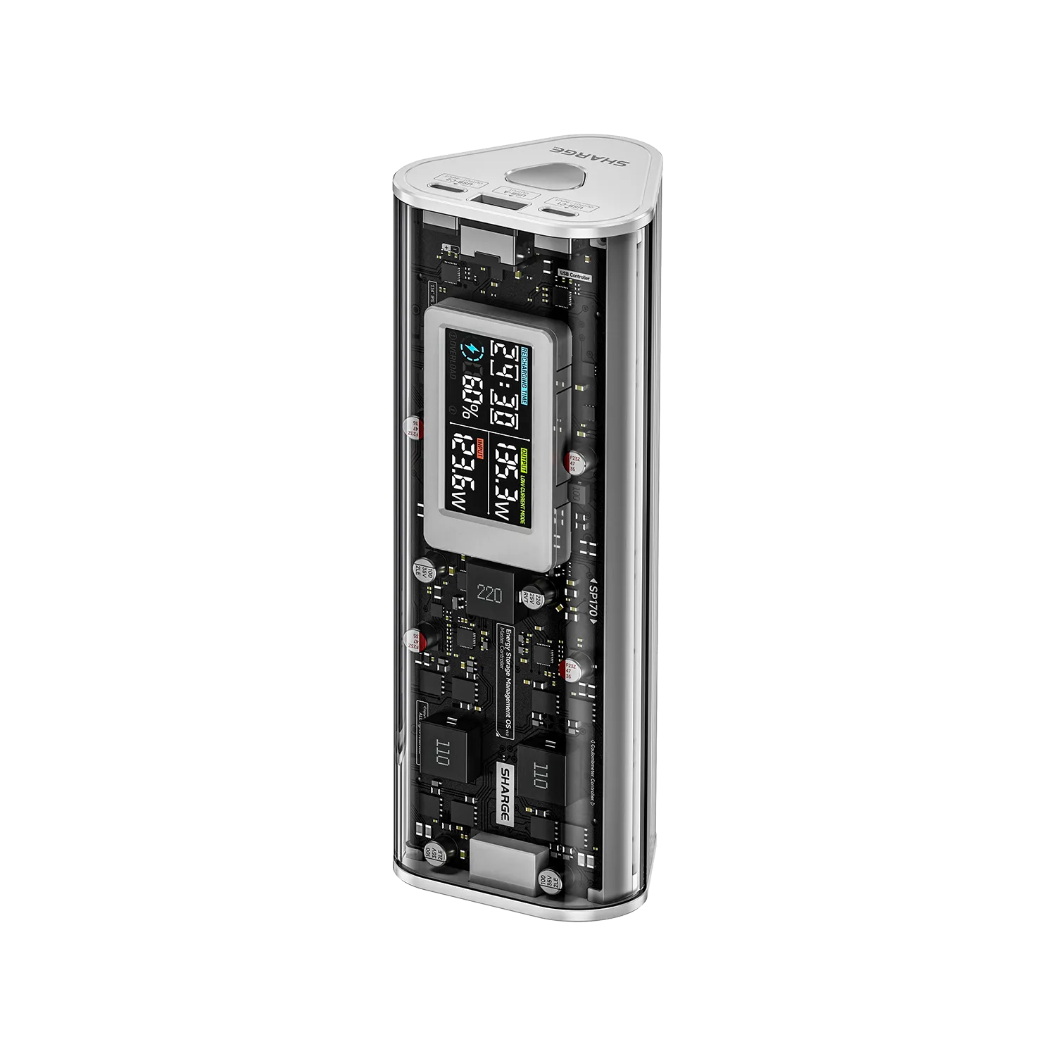 Shargeek 170 Portable Power Bank - 100W Fast Charging, 25600mAh High Capacity, PD 3.0 & QC 4.0 Compatible - Perfect for Travel, Camping, and Emergency Power Backup