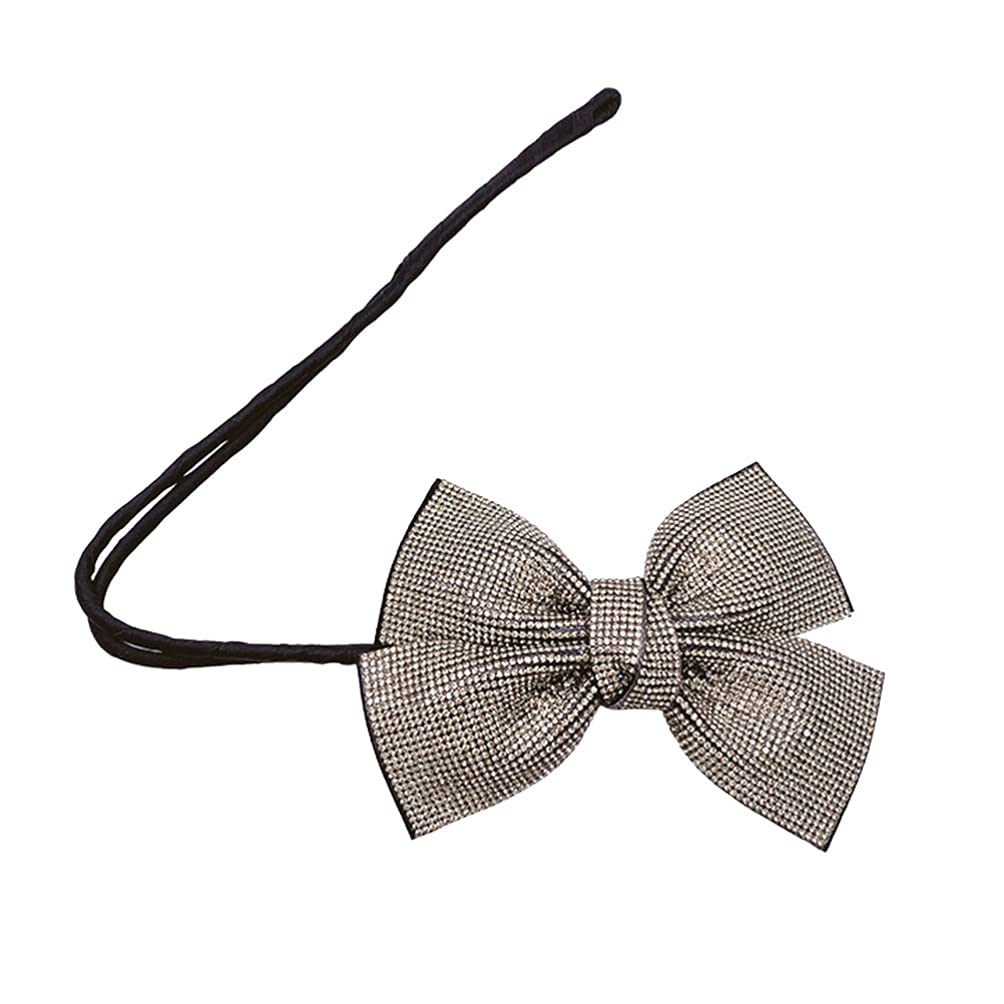 OSALADI Crystal Bow Hair Bun Maker - Hair Styling Bun Shaper & Curler for Women - Perfect for Weddings, Parties & Everyday Hairstyles