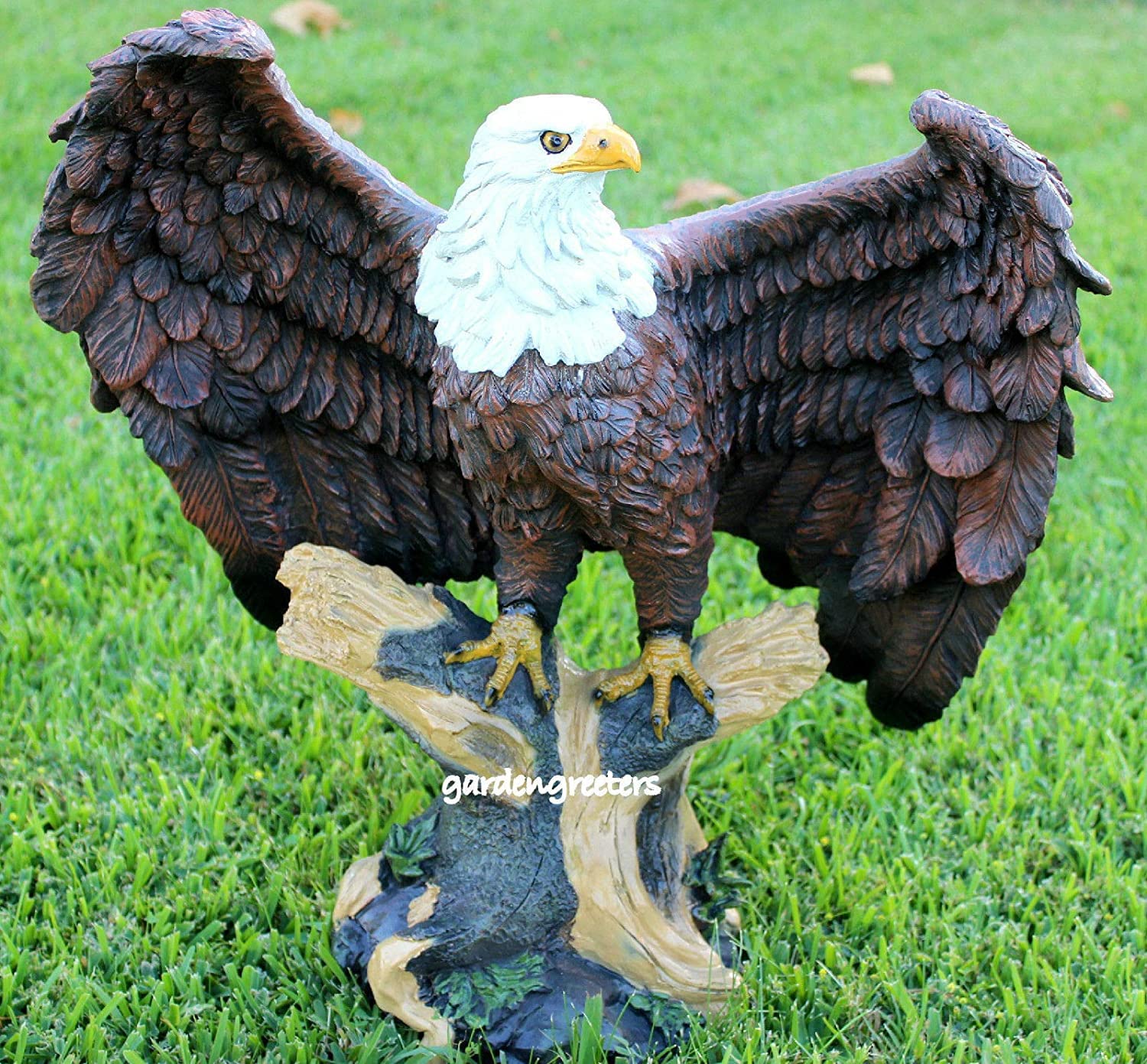 Large American Eagle Statue - Premium Outdoor Decoration for Garden, Patio & Home Decor | Patriotic Eagle Sculpture for Yard, Office & Gifts