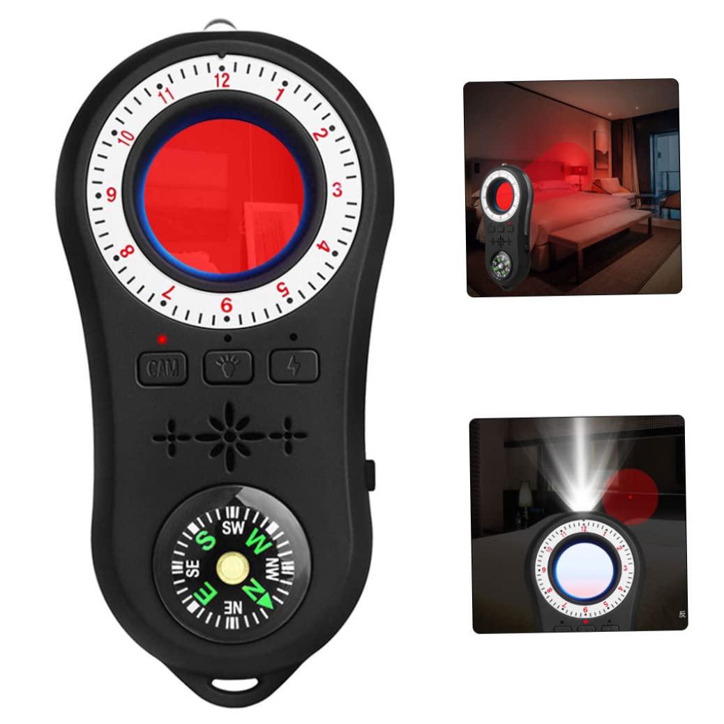 Wedhapy Anti-Spy Detector - Mini Camera & Audio Bug Finder with Compass, Flashlight & GPS Scanner | Wireless Hidden Camera Detector for Home, Office & Travel Security