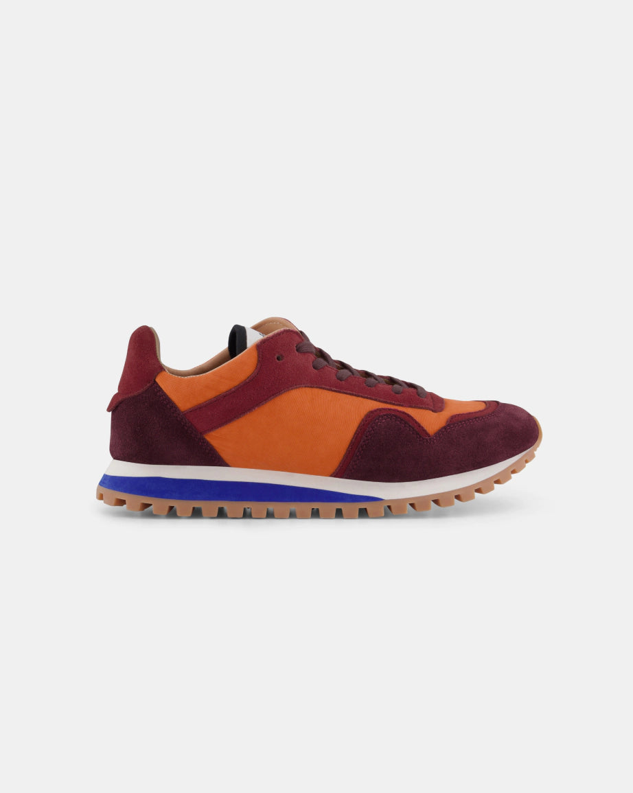 Moon Street Lace Up Sneakers for Women - Fashionable Mango & Cherry Color Casual Shoes | Perfect for Walking, Running, and Everyday Wear