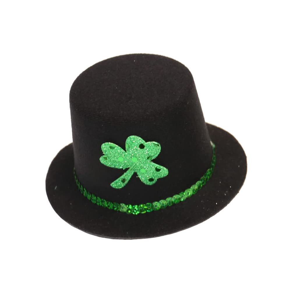 1pc Irish Leprechaun Hat Hair Clip - Shamrock Leaf Hairpin for St. Patrick's Day, Christmas, Cosplay & Dress Up - Fun Accessory for Kids, Pets & Party Costumes