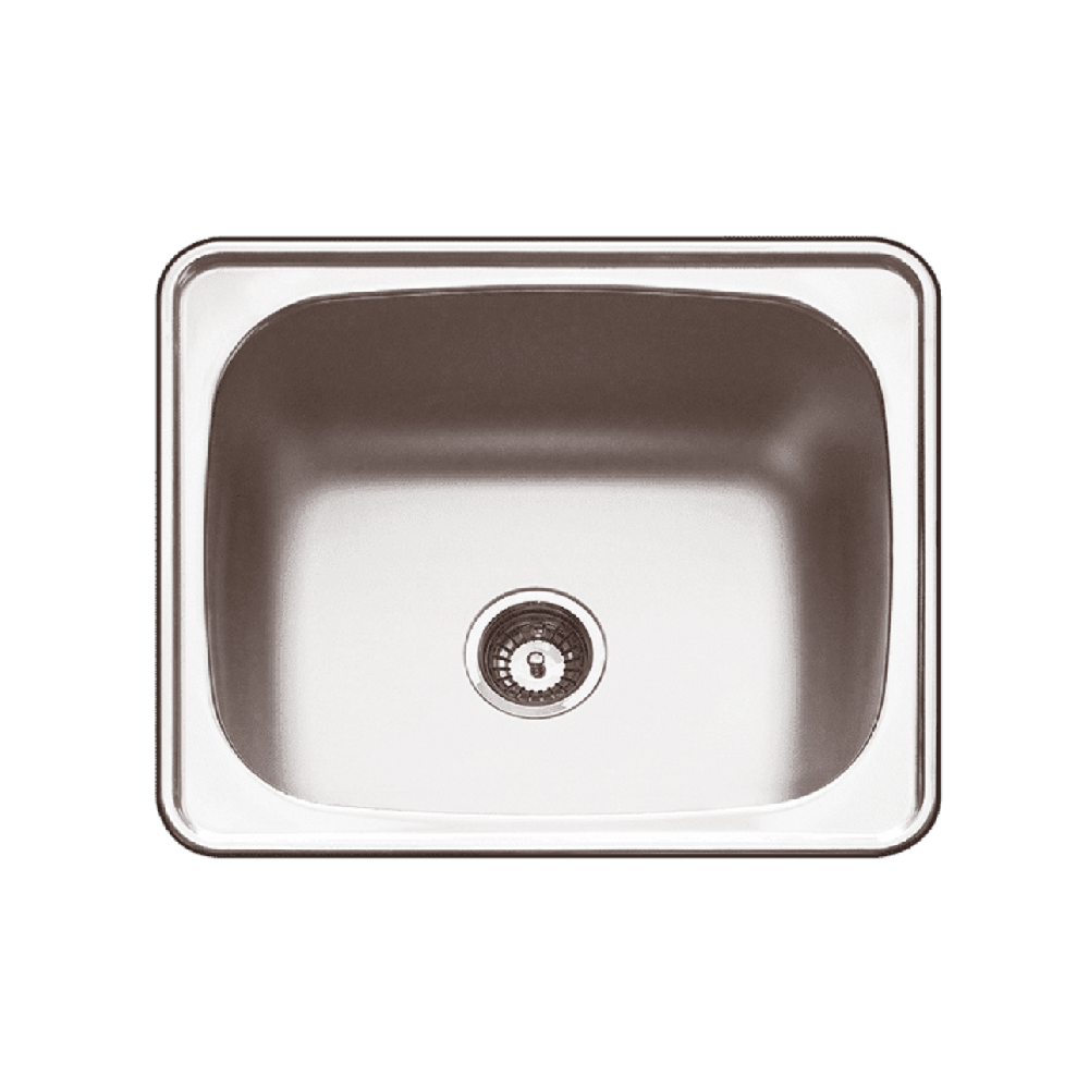 Abey The Lodden 30x20 Inch Single Bowl Stainless Steel Kitchen Sink - Topmount with Bypass Drain, PR45A - Perfect for Modern Kitchens & Restaurant Prep Stations