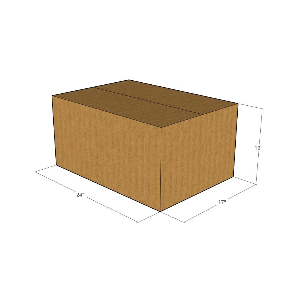 75 - (LxWxH) - 24x17x12-32 ECT New Corrugated Boxes - Heavy Duty Shipping Boxes for Moving, Storage & Packaging - Perfect for Ecommerce, Home & Office Use