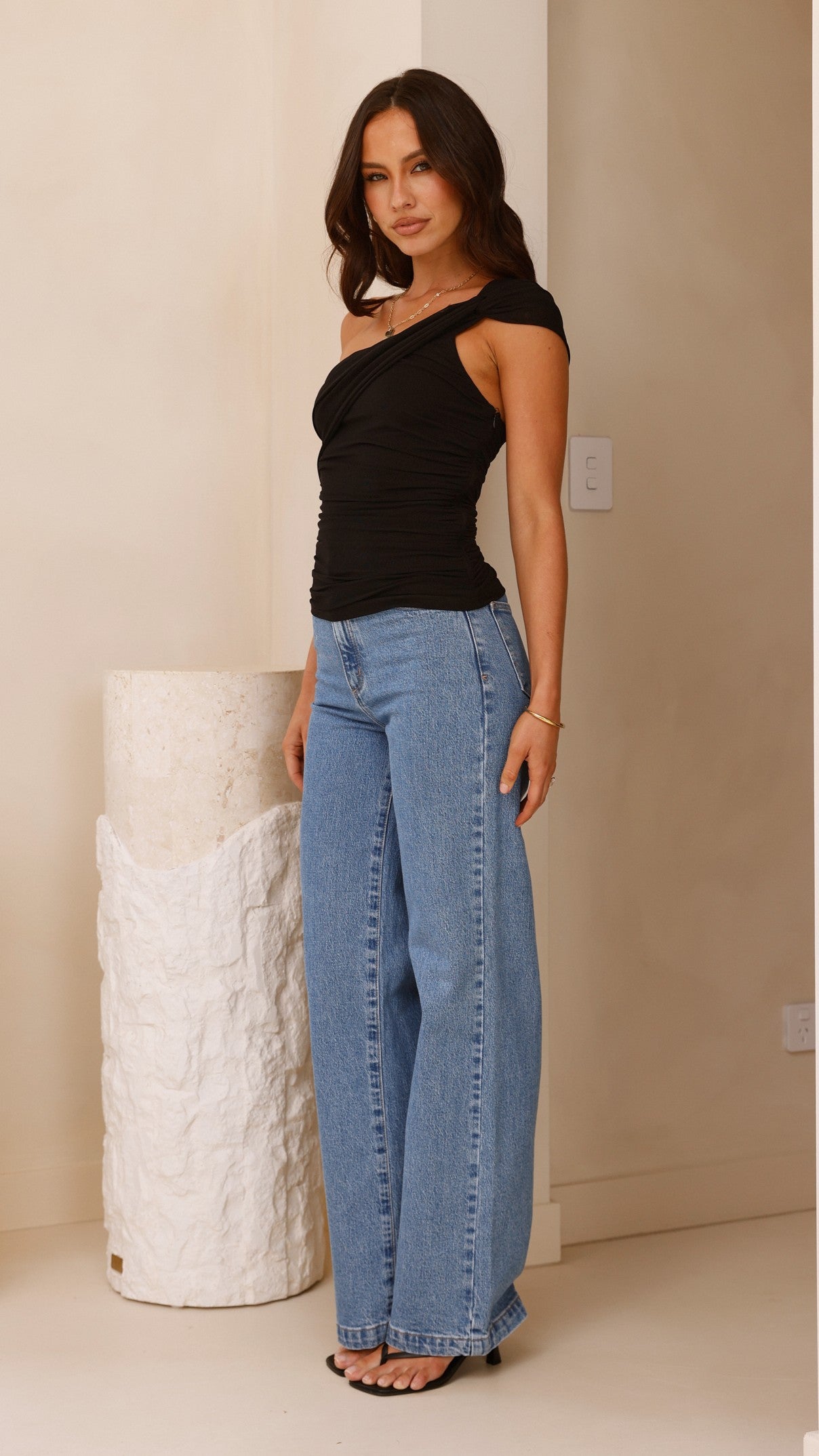 Abrand 94 High & Wide Jeans for Women - Comfortable Stretch Denim Pants with High Waist & Wide Leg | Perfect for Casual Wear, Office Outfits & Night Out