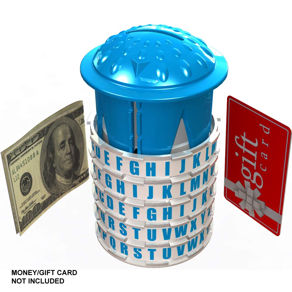 Puzzle Pod Mini - Brain Teaser Gift Box with Cryptex Lock | Money Puzzle & Coin Bank | Perfect for Cash, Gift Cards & Surprise Presents | Great for Parties, Birthdays & Escape Room Challenges
