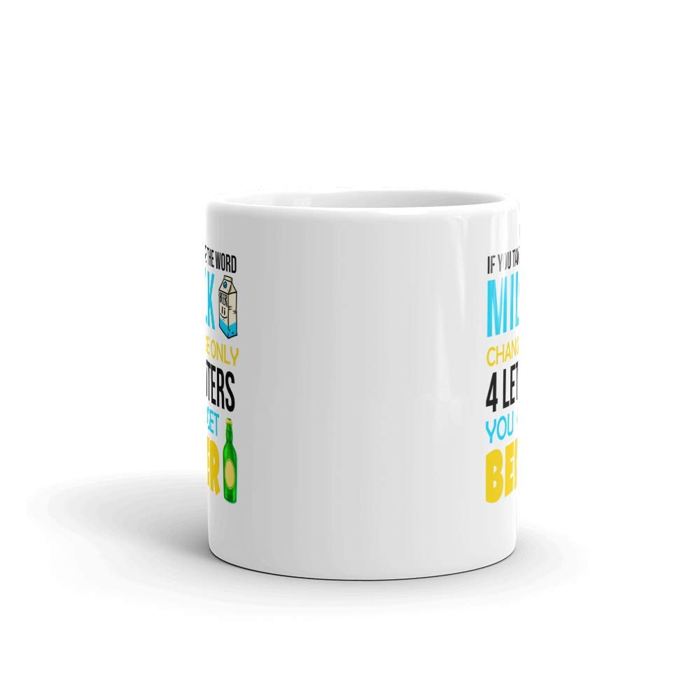 Funny Novelty Beer Mug - 11 oz Coffee & Tea Cup - Humorous Gift for Beer Lovers - Perfect for Office, Home & Parties