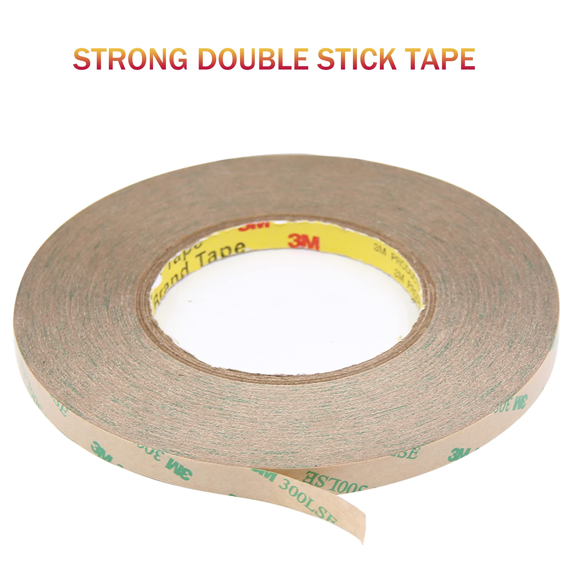 100M Heavy Duty Double Sided Mounting Tape - 300 FT Length, 0.31 Inch Width for 5050/5630 SMD LED Strip Lights (10mm Strong Adhesive) - Perfect for Home DIY Projects, Wall Decor & LED Light Installation