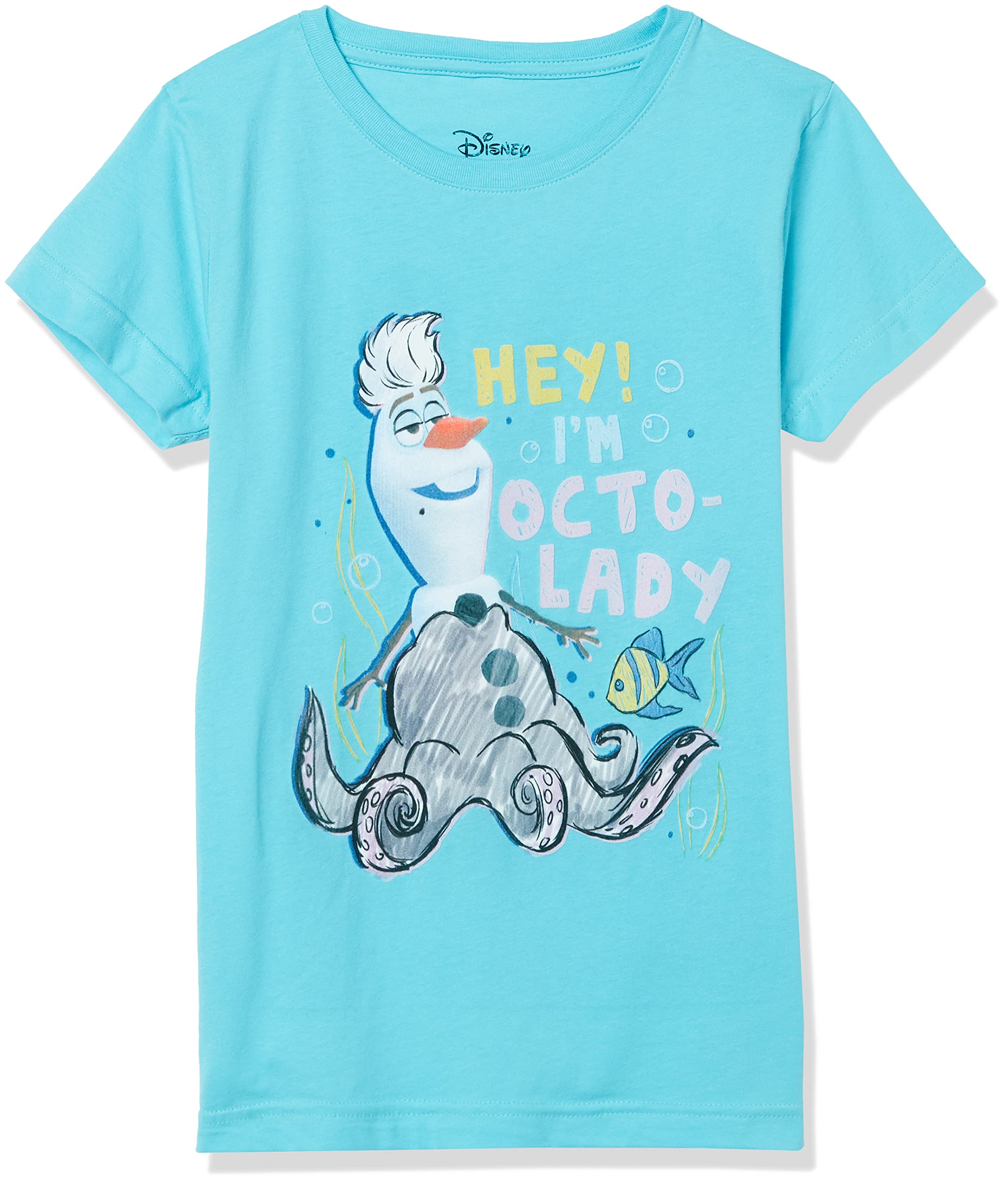 Disney Octolady Girls' T-Shirt - Cute Cartoon Character Tee for Kids - Perfect for School, Playdates & Disney-Themed Parties