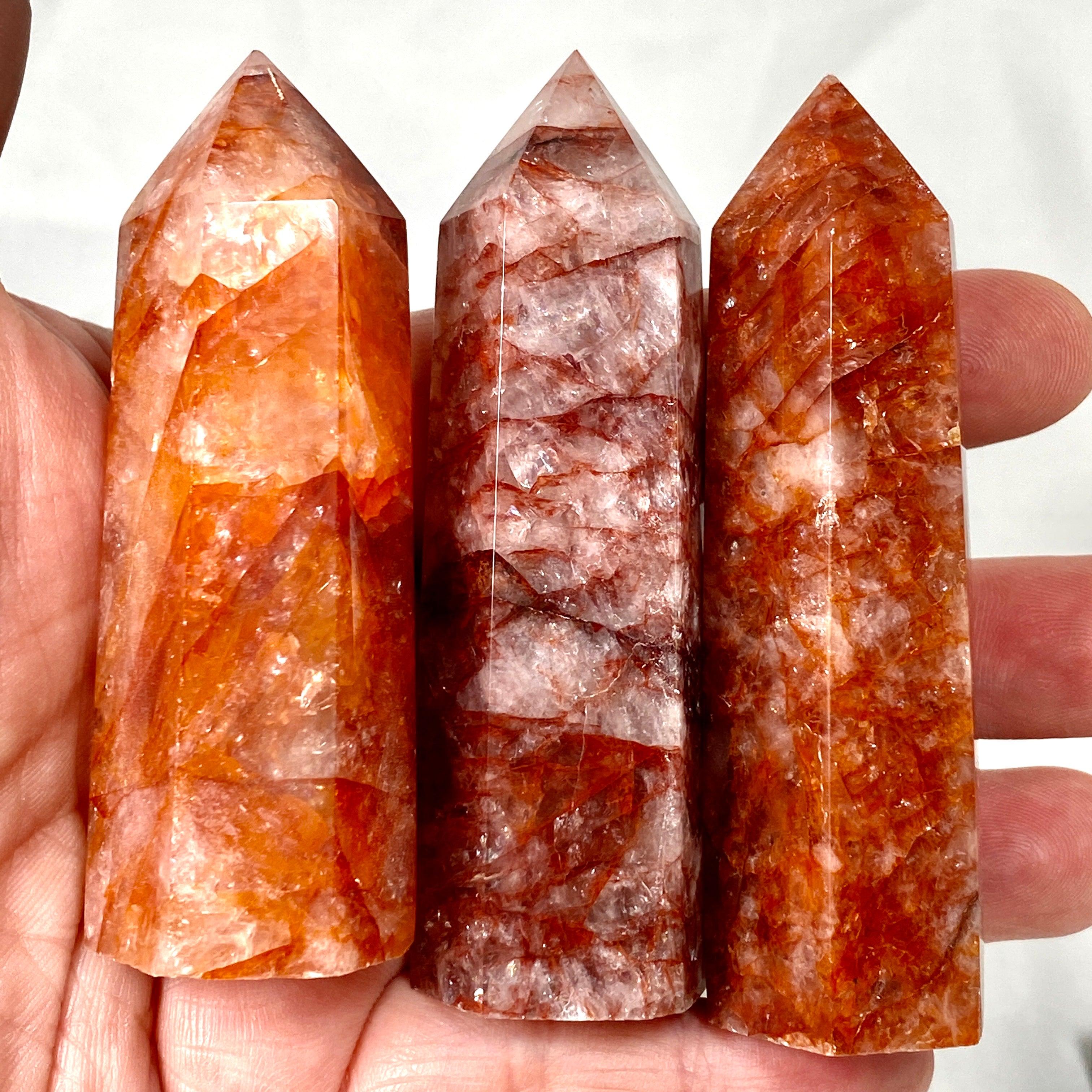 75-100g Fire Quartz Generator (FQG-85) - High-Quality Energy Crystal for Meditation, Healing & Home Decor