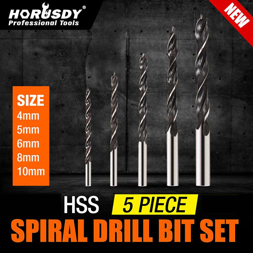 15-Piece HSS Drill Bit Set for Wood, Metal & Concrete - Titanium Coated Metric Drill Bits - Perfect for DIY Projects, Home Repairs & Professional Construction Work