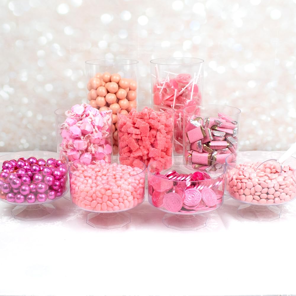 14lb Premium Pink Candy Buffet Set - Deluxe Party Favor for 24-36 Guests | Bulk Candy for Weddings, Baby Showers & Birthday Celebrations