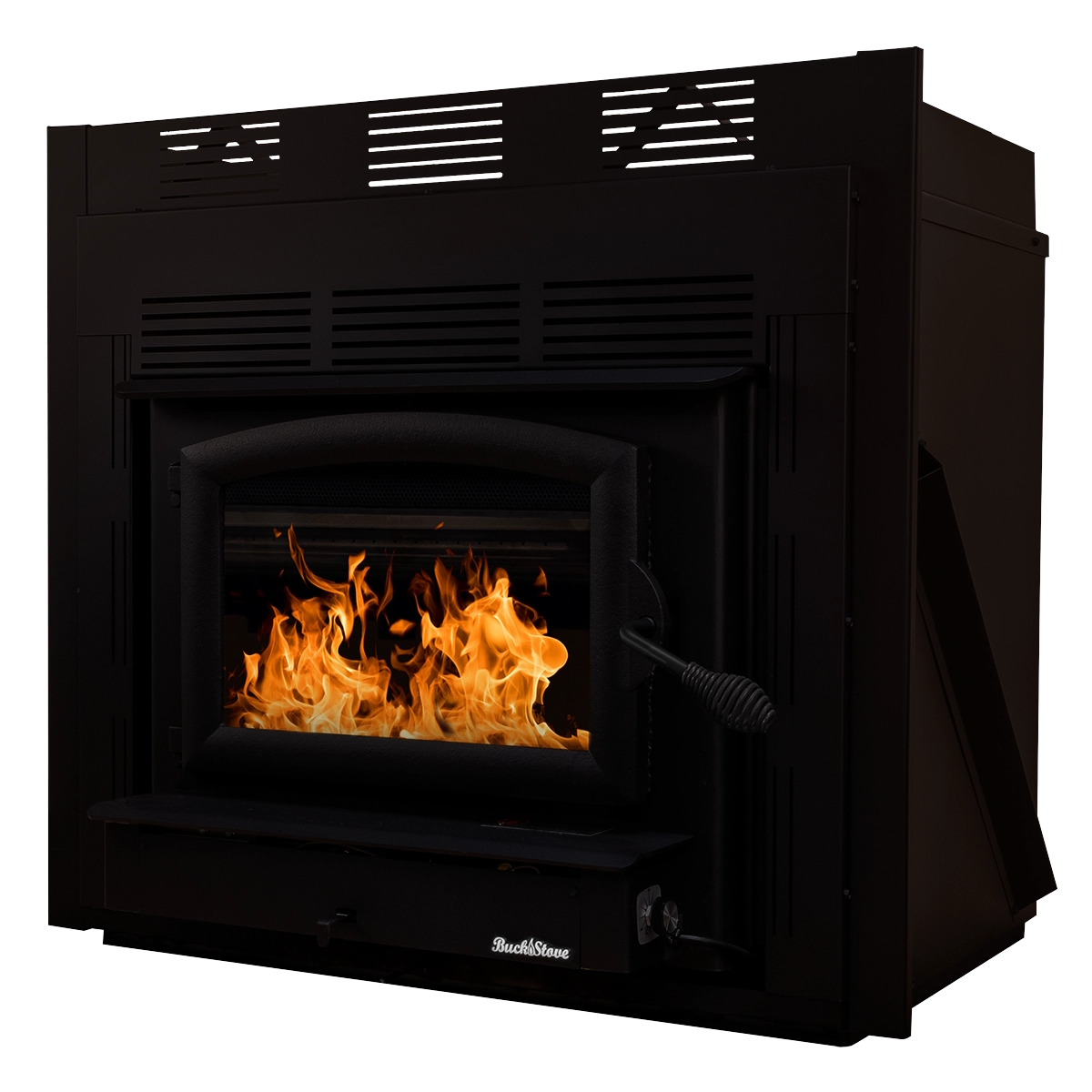 Buck Stove Model 74 Zero Clearance Non-Catalytic Wood Burning Fireplace with Blower - Efficient Home Heating for Living Rooms & Cabins