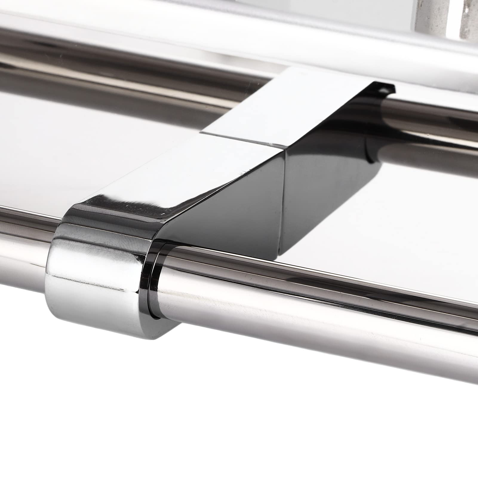 Stainless Steel Wall Mounted Toilet Paper Holder - Dual End Bathroom & Kitchen Tissue Roll Dispenser for Home, RV, Office Use