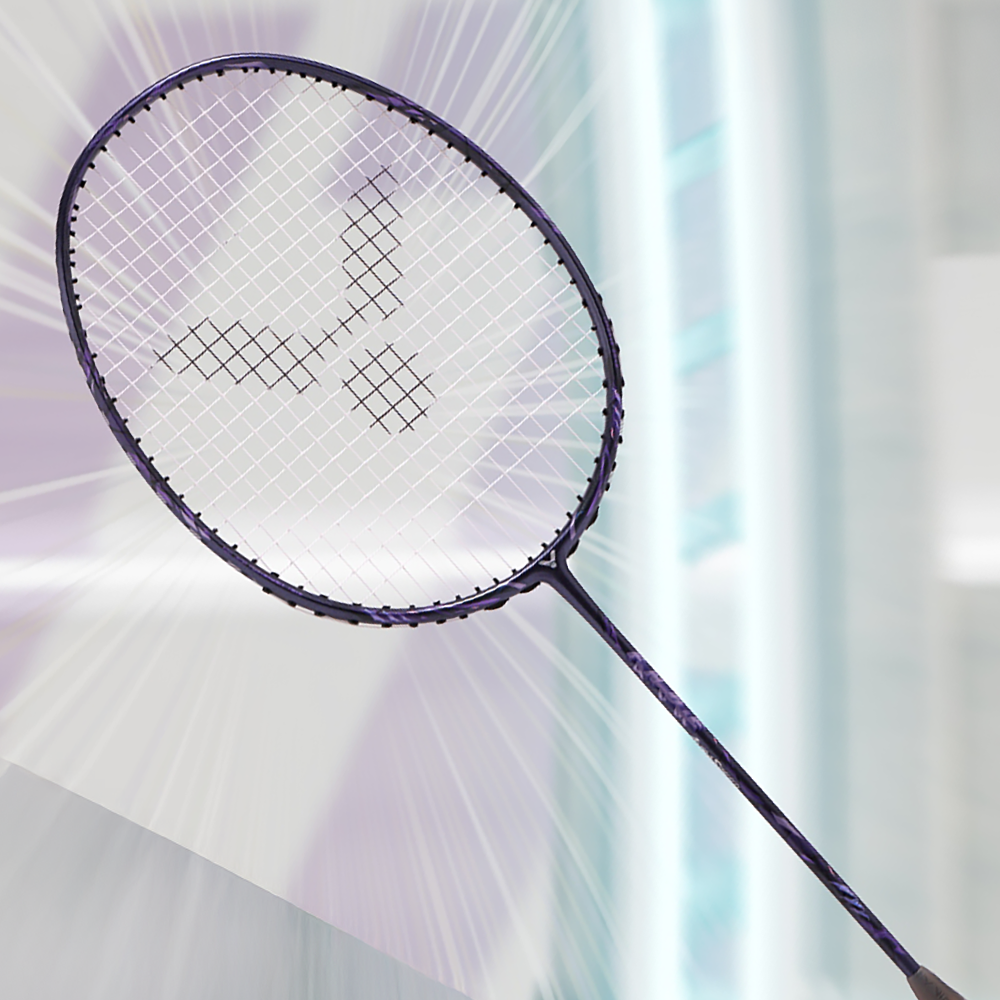 Victor AuraSpeed Fantome ARS FANTOME J Badminton Racket - Mystical Purple | Lightweight High-Performance Racquet for Competitive Play & Training