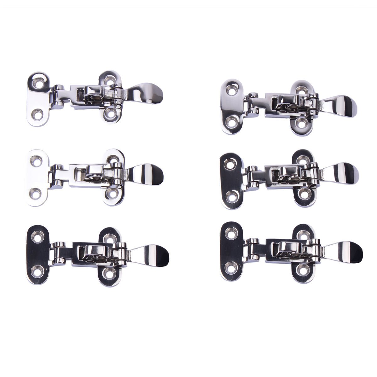 2PCS Marine Grade 316 Stainless Steel Boat Locker Hatch Anti-Rattle Latch Fastener Clamp - Durable Hardware for Yachts, Sailboats & Marine Applications