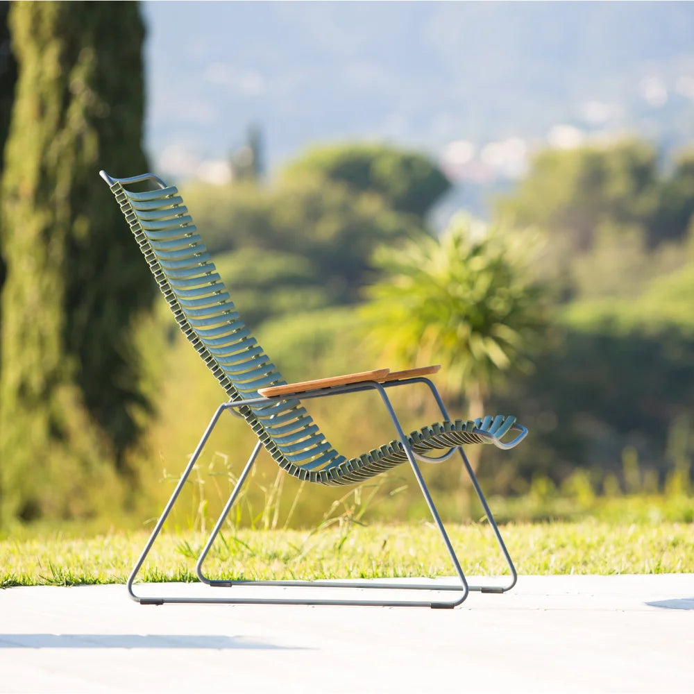 CLICK Outdoor Lounge Chair - Patio Furniture for Backyard, Poolside & Garden Relaxation - Comfortable & Durable Weather-Resistant Sunbathing Chair for Adults