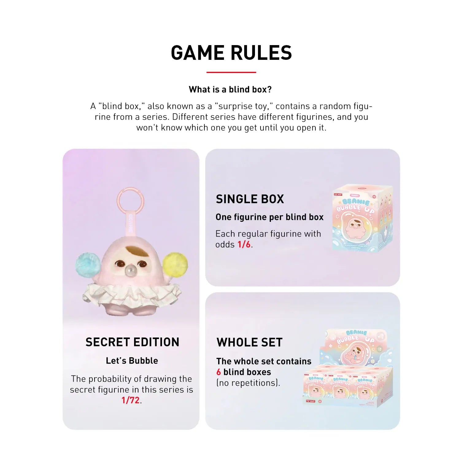 POP MART Pucky Beanie Bubble Up Series Plush Blind Box Set - Cute Collectible Stuffed Animals for Kids & Adults - Perfect for Birthday Gifts, Party Favors, and Home Decor