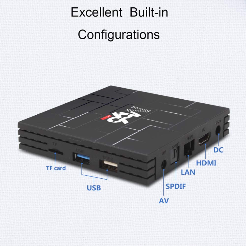 YPSMCYL RK3318 Android TV Box - 4GB RAM, 16GB ROM, Dual Band WiFi, Bluetooth 4.0, Android 9.0 - 5G WiFi Support for 4K Streaming | Perfect for Home Entertainment, Smart TV Upgrade & Media Center