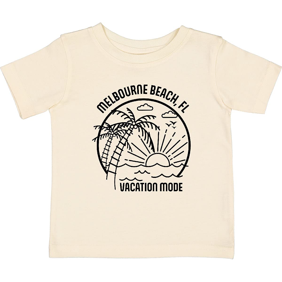 Inktastic Summer Vacation Mode Melbourne Beach Florida Baby T-Shirt - Cute Outfit for Beach Trips & Family Vacations