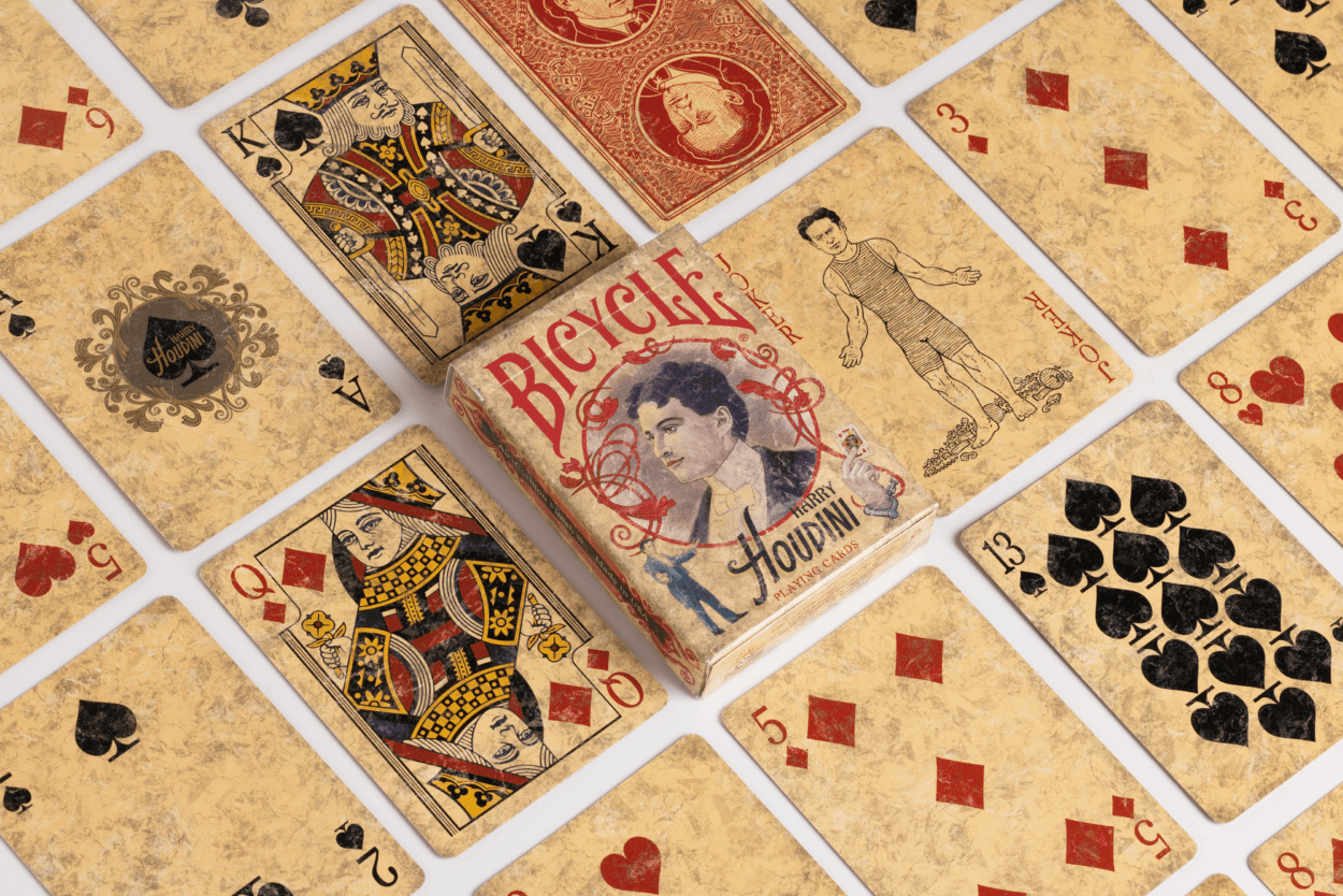 Bicycle Houdini Magic Playing Cards - Premium Quality Deck for Card Tricks, Magic Shows & Poker Games | Perfect for Magicians, Cardists & Game Nights
