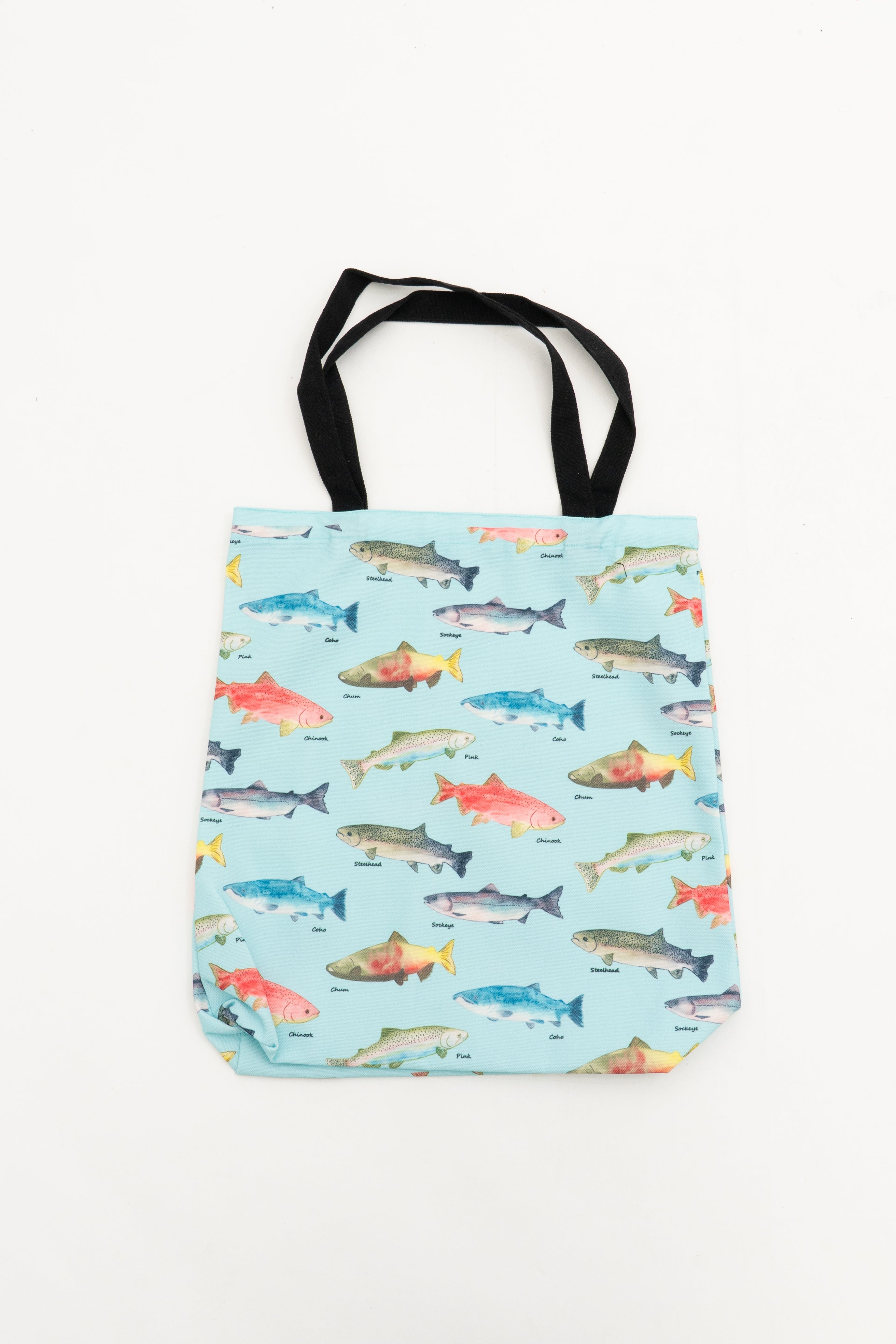 Stylish Artwork Tote Bag with Canada Salmon Design - Perfect for Shopping, Beach Trips & Everyday Use