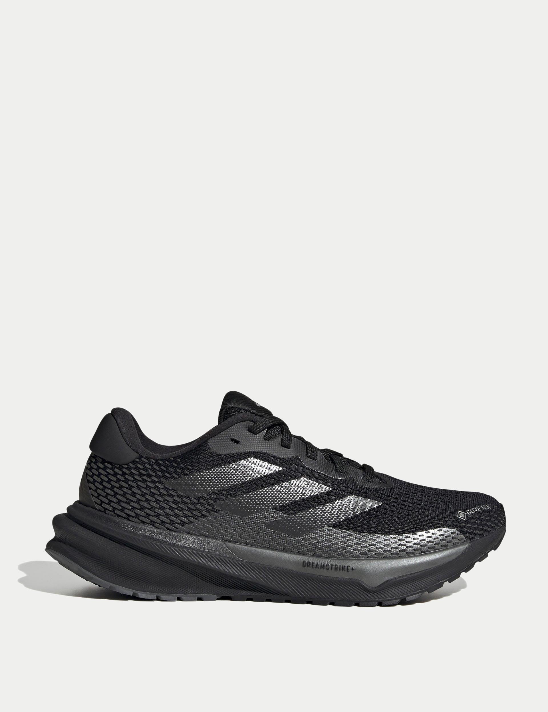 Supernova GORE-TEX Running Shoes for Men & Women - Waterproof, Breathable - Core Black/Iron Metallic - Ideal for Trail Running, Hiking & Outdoor Adventures