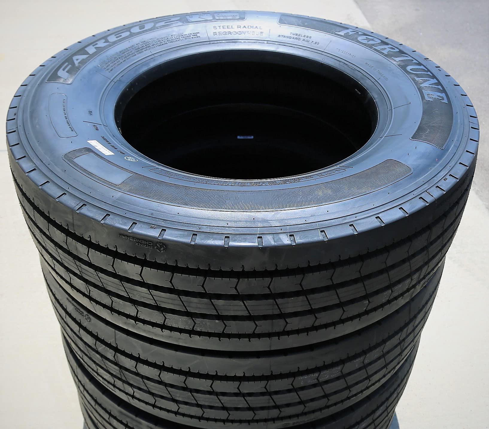 FAR602 215/75R17.5 135/133L H Commercial Truck Tire - Heavy Duty All-Season Tires for Semi Trucks & Trailers - Ideal for Long Haul Transport & Highway Driving