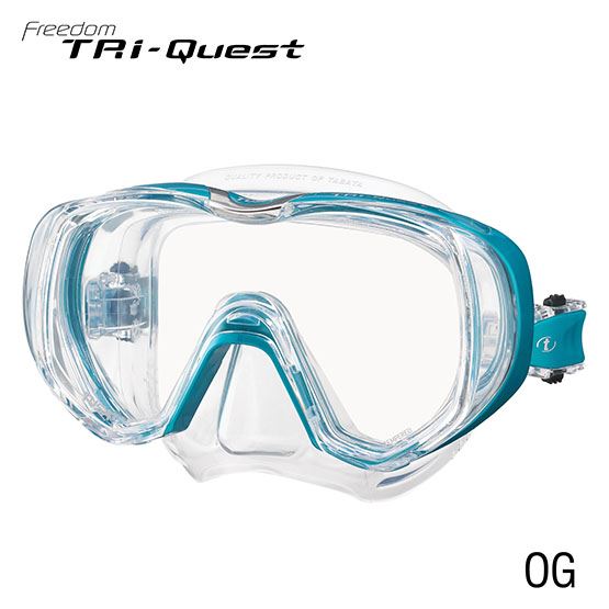 Tusa Tri Quest 3 Window Scuba Diving Mask - Premium Snorkeling & Scuba Gear for Clear Underwater Vision - Perfect for Ocean Exploration, Coral Reef Diving, and Underwater Photography