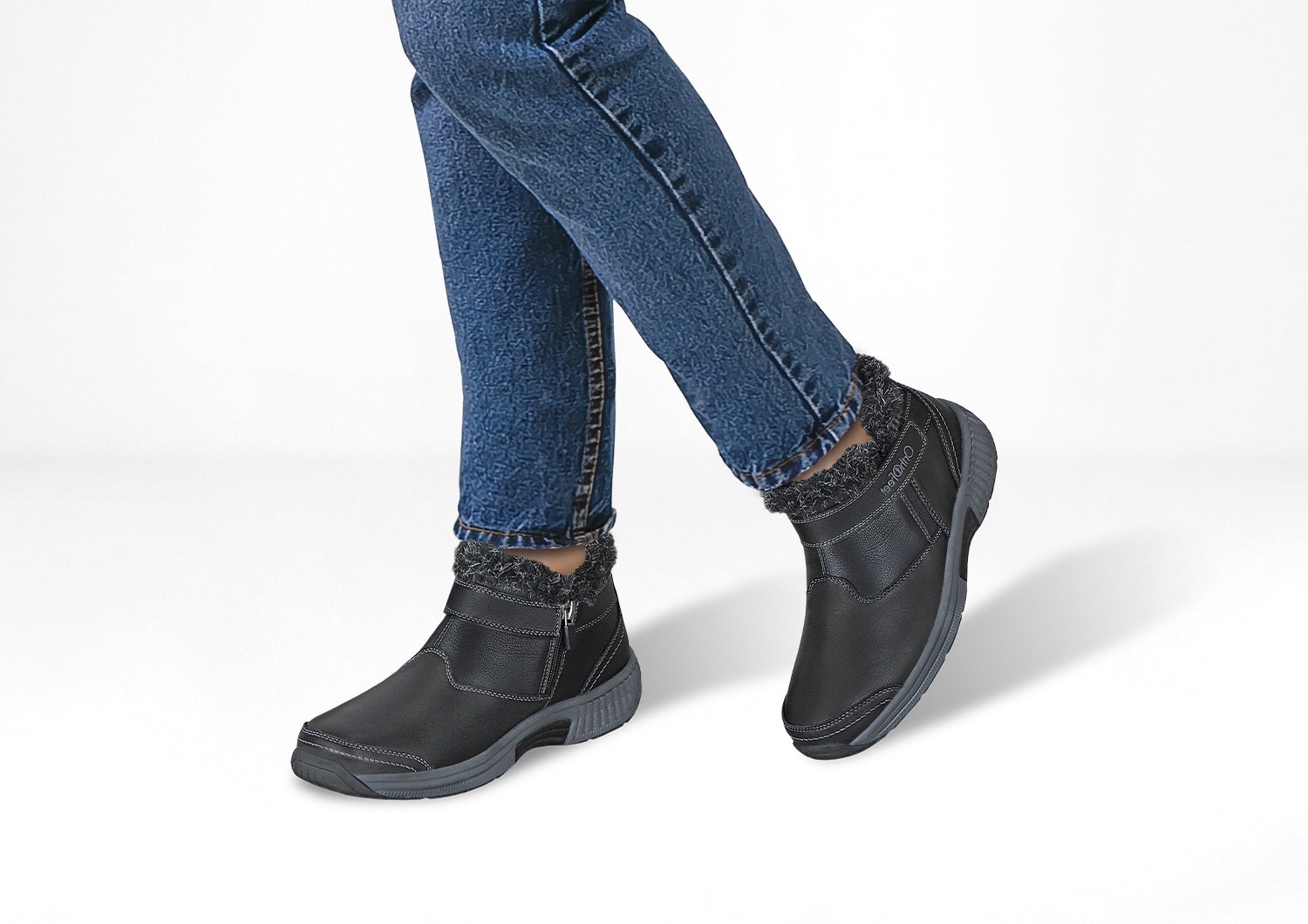 Siena Non-Slip Black Shoes - Comfortable & Stylish for Work, Walking & Everyday Wear