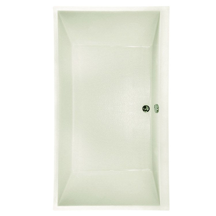 Eileen Drop-In Acrylic Air Tub - 8 Jet Rectangular Bathtub (74 x 38 x 19 Inch) - Modern Freestanding Soaking Tub for Luxury Bathroom & Spa Relaxation