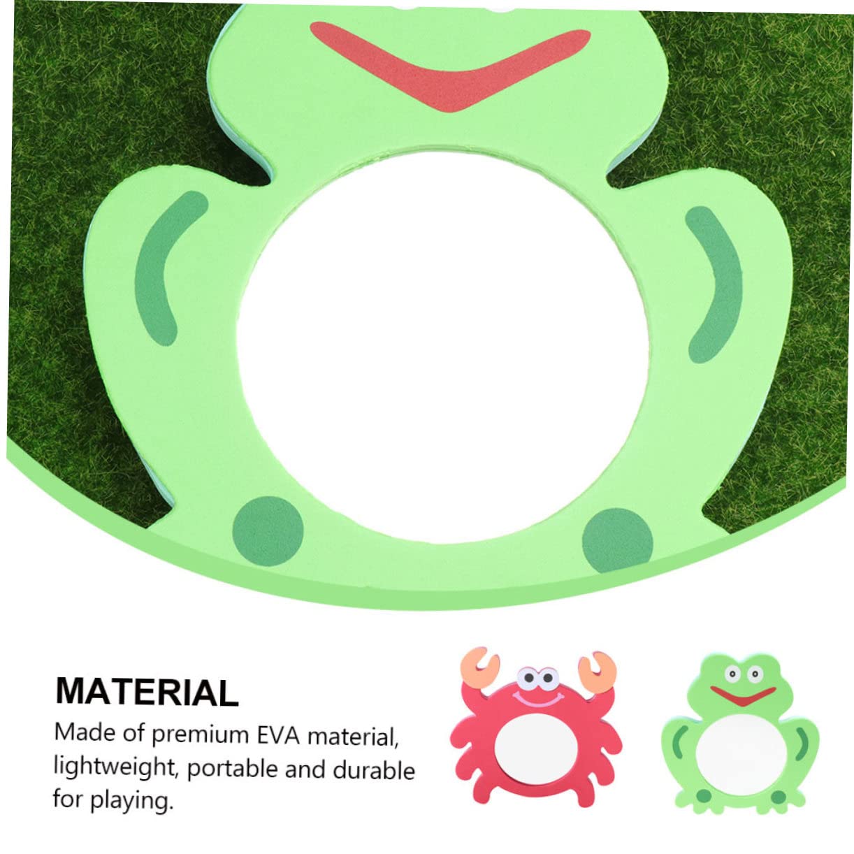 6-Piece EVA Cartoon Mirror Bath Toys Set - Fun Crab & Mirror Toys for Kids, Safe & Non-Toxic Water Play for Bathtub, Pool & Beach Activities