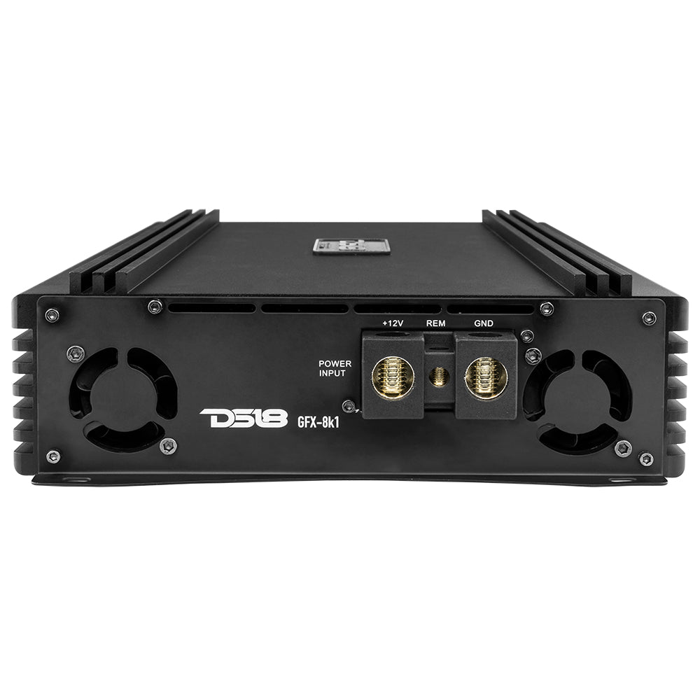 PRO 1 Channel Full Range Class D Amplifier 8000 Watts RMS @ 1 Ohm - High Power Car Audio Amp for Subwoofers & Sound Systems