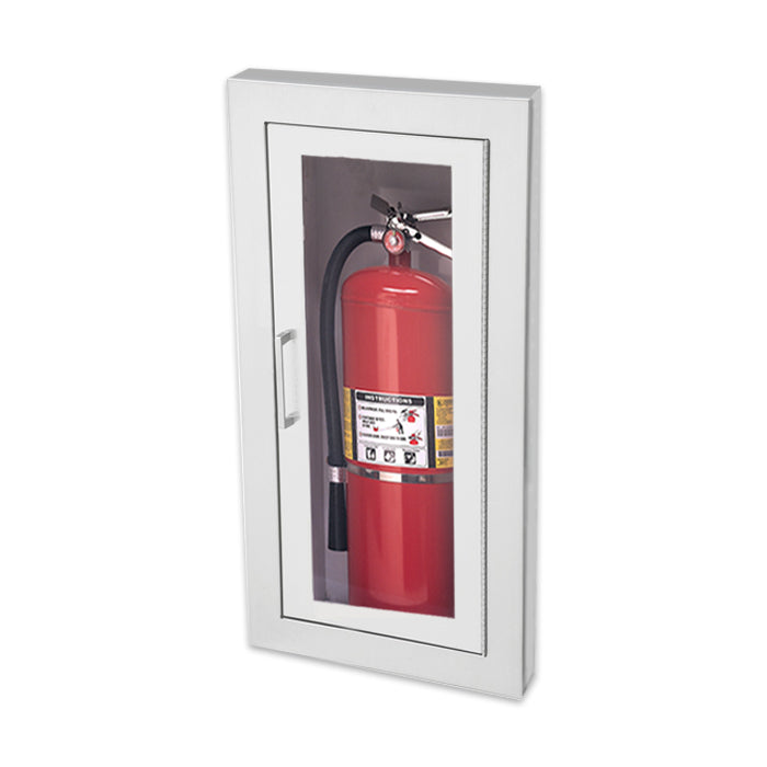 JL Industries 1026F10 Academy Fire Extinguisher Cabinet - Full Glass Door with Pull Handle for Schools, Offices & Commercial Buildings - Safety Equipment & Emergency Preparedness