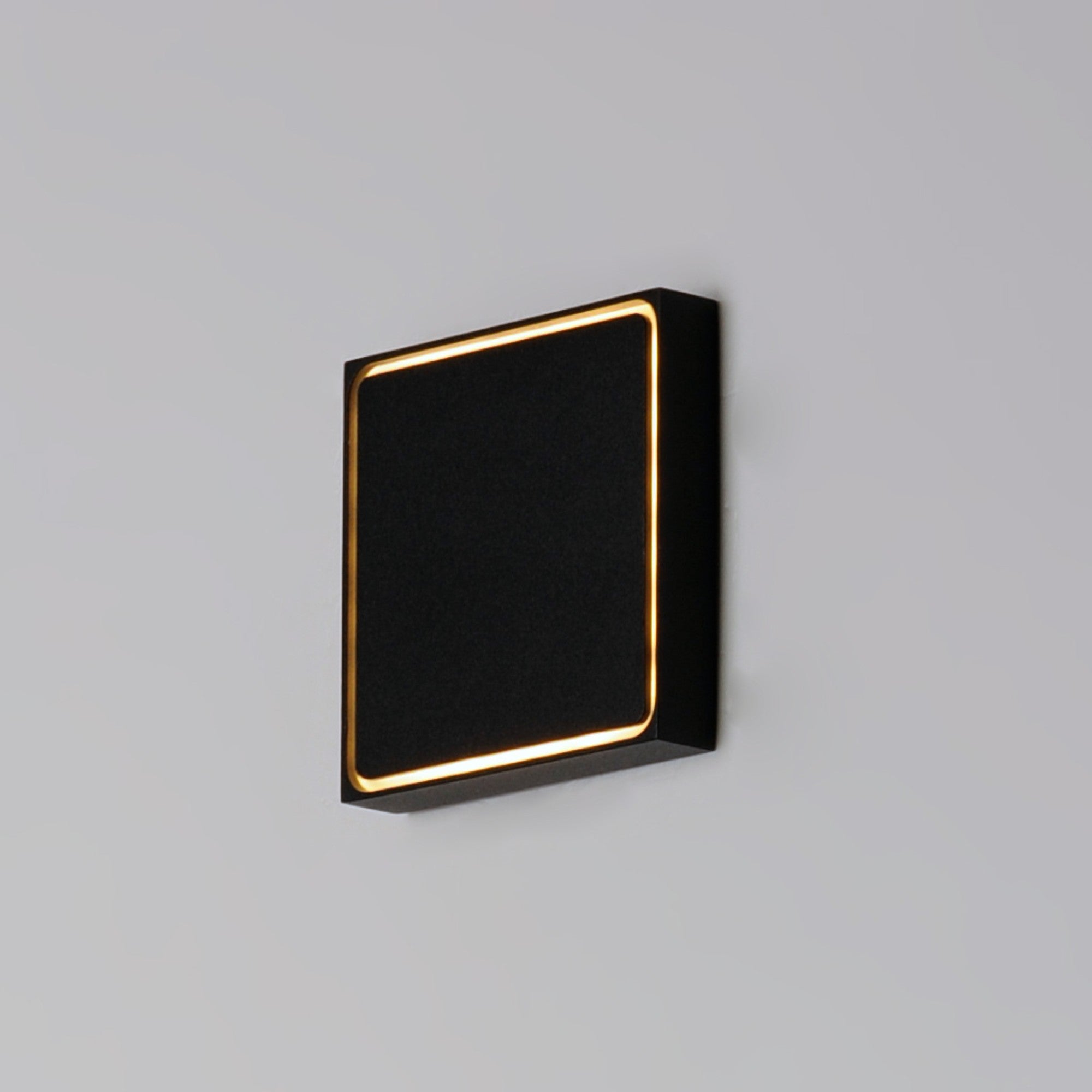 Alumilux Outline 5 Inch LED Outdoor Wall Sconce - Black Finish - Modern Exterior Lighting for Porch, Patio, and Garage (Weatherproof & Energy Efficient)
