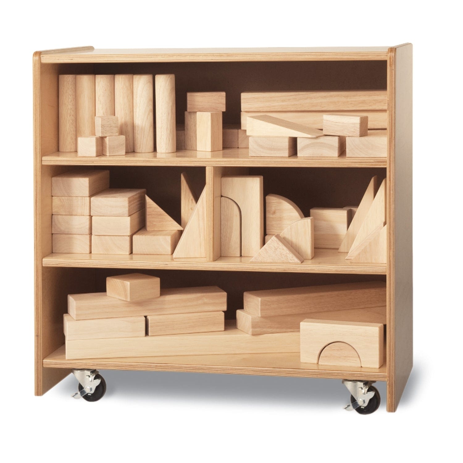 Compact Wooden Block Cabinet - Organize Small Spaces | Perfect for Bedroom, Bathroom & Office Storage