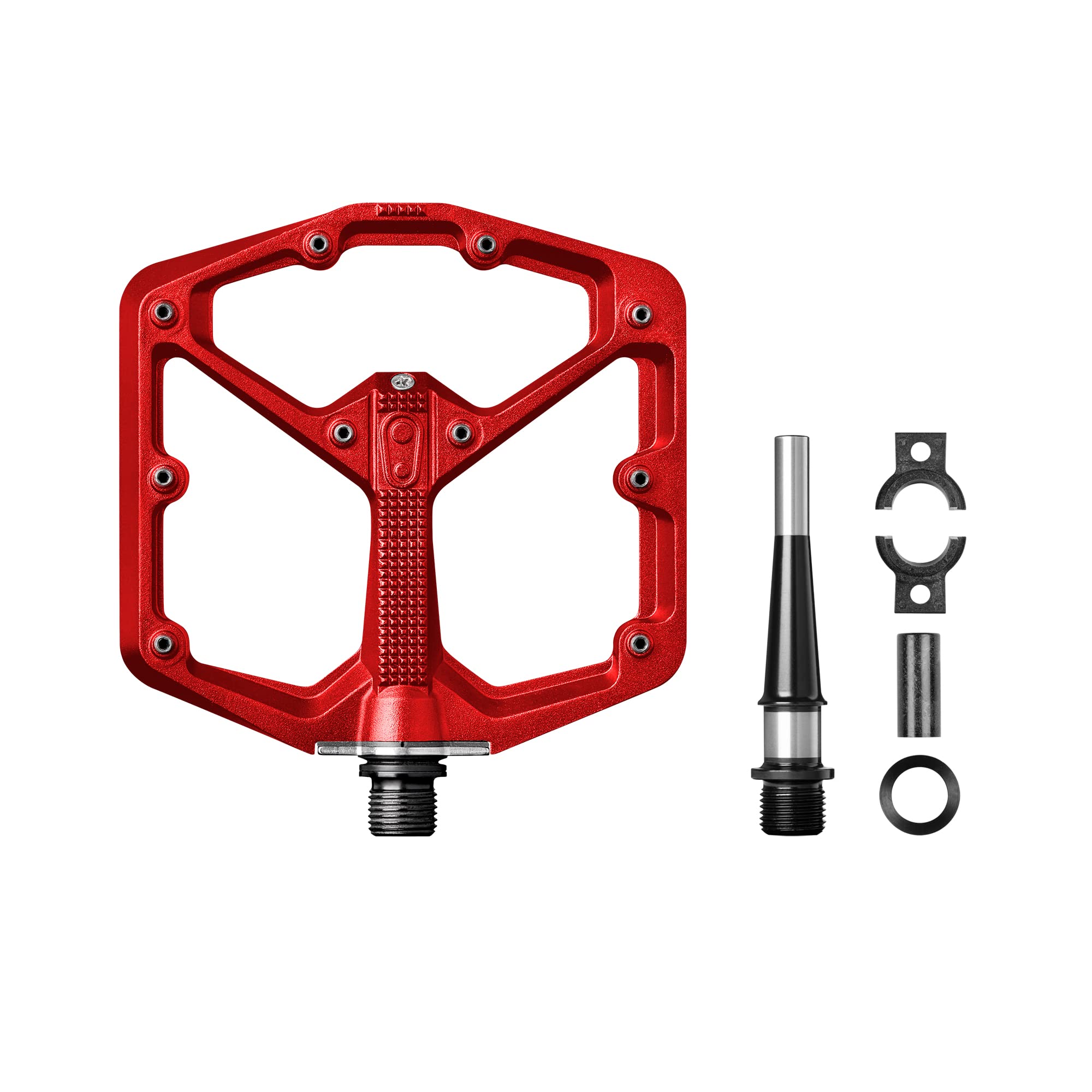Crankbrothers Stamp Flat MTB Pedals - Lightweight & Durable Bike Pedals for Mountain Biking | Size-Specific Design for Optimal Performance | Perfect for Trail Riding, Downhill & Enduro Cycling