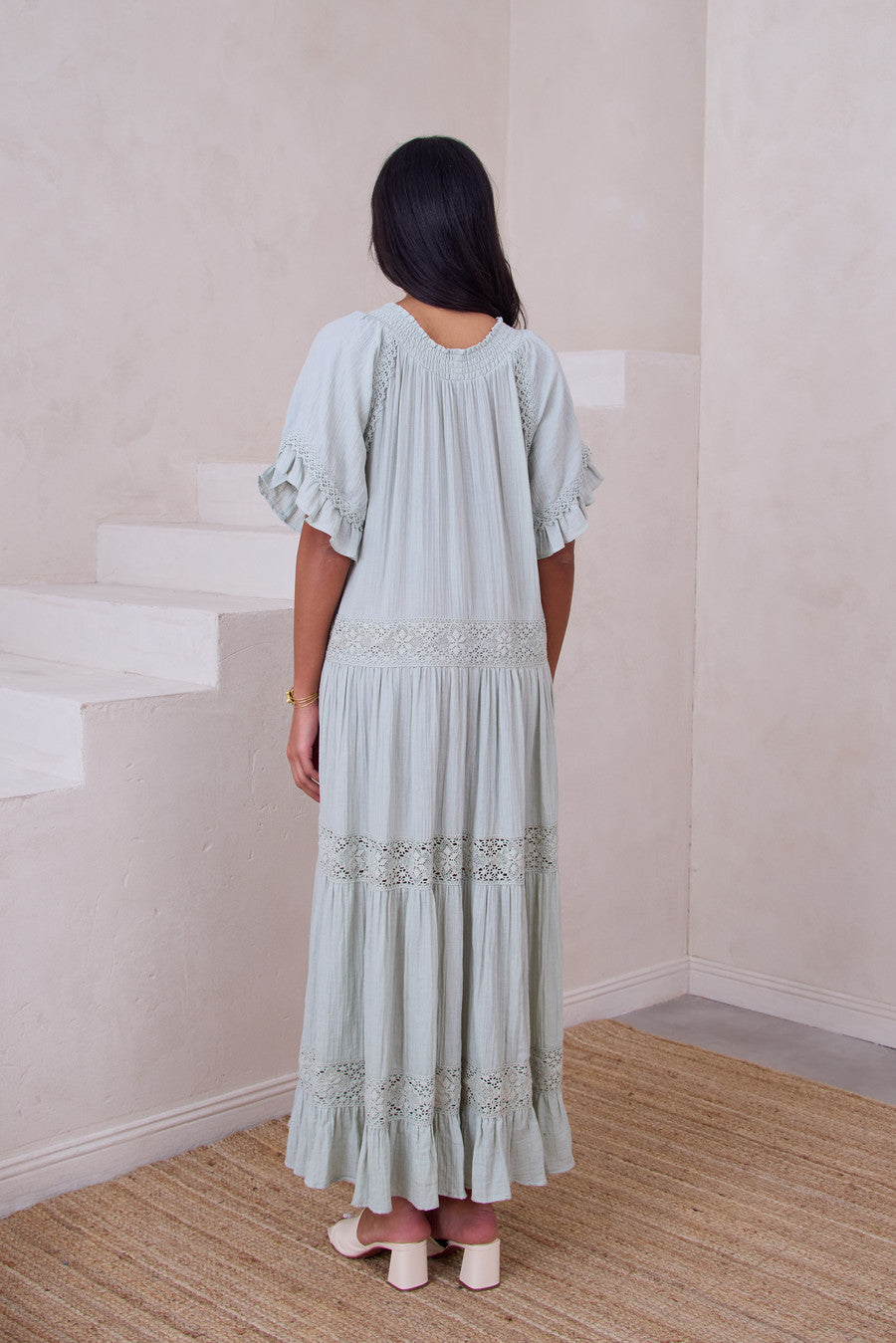 Soft Cotton Long Kaftan Dress for Women - Comfortable Boho Maxi Dress with Pockets - Perfect for Beach Cover Up, Lounge Wear, and Summer Vacation