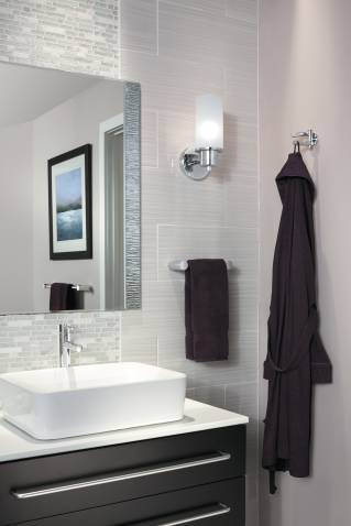 Moen Align 24-Inch Chrome Towel Bar YB0424CH - Bathroom & Kitchen Towel Holder for Modern Homes