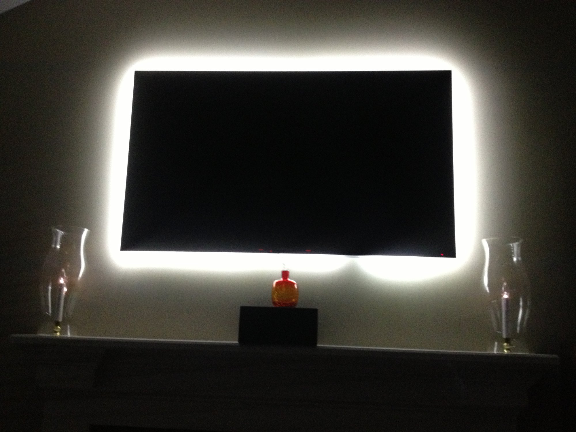 Inspired LED Home Theater Accent Light Kit - Ambient TV Backlight with USB Switch | 123-Inch Flexible LED Strip for 42